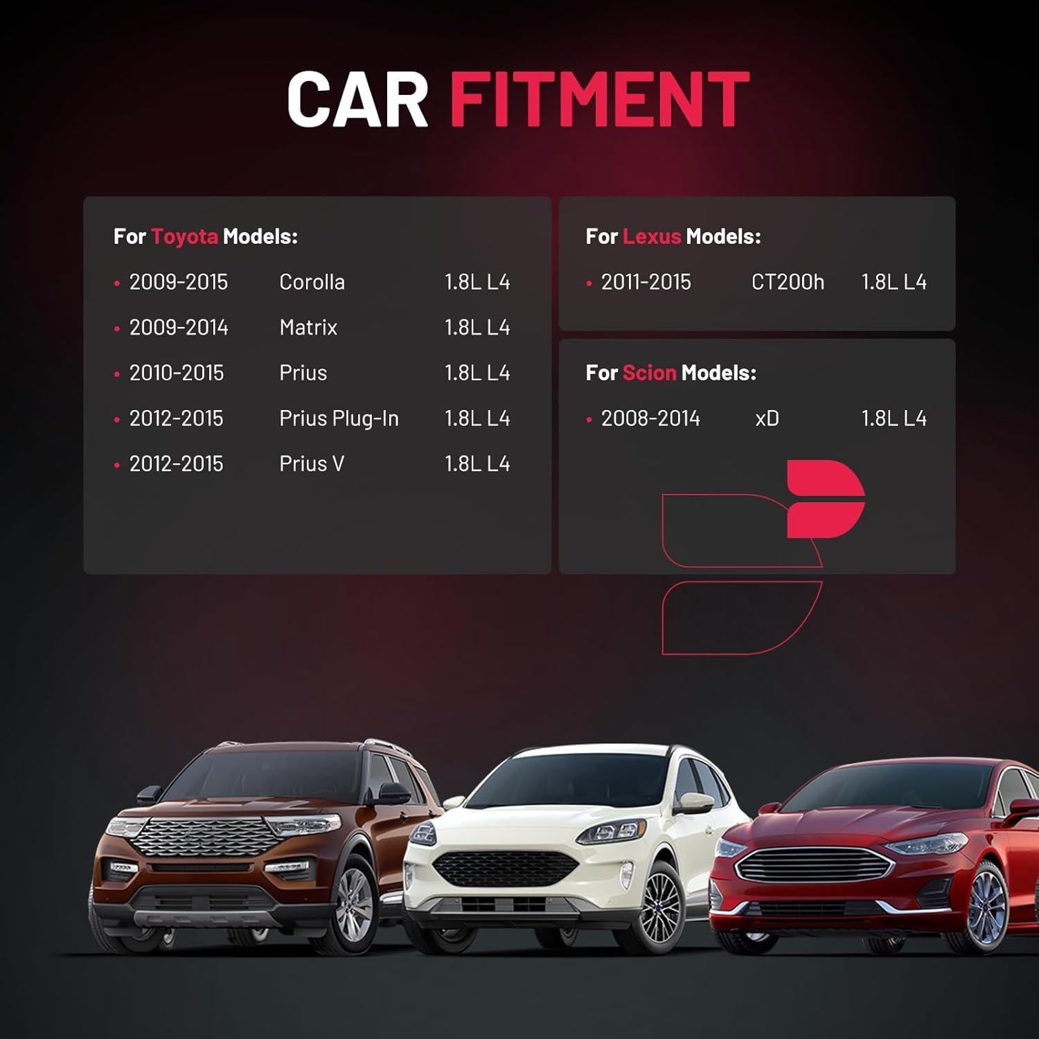 Juego de 4 Bobinas de Encendido UF596 y Bujías 93501 BDFHYK