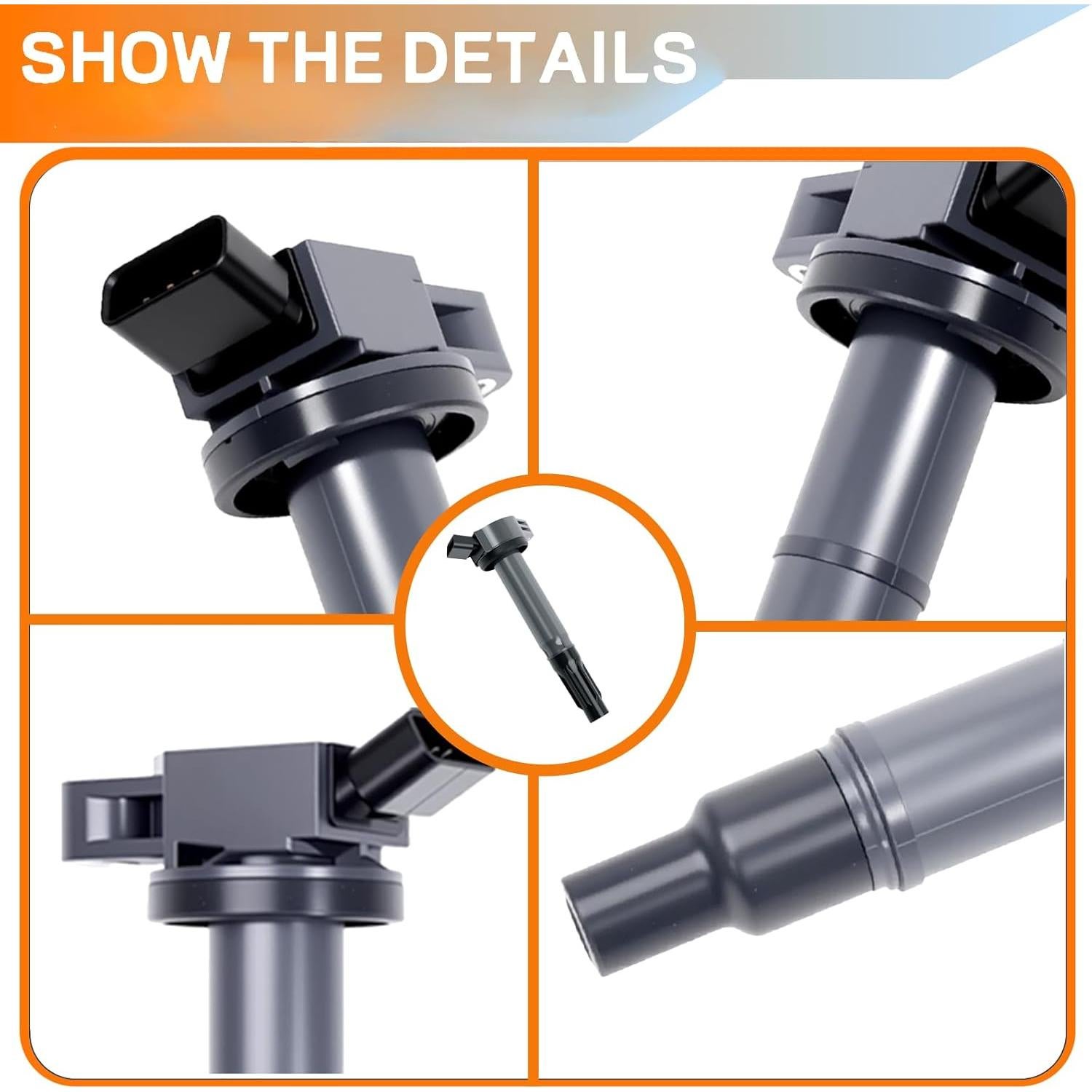 Juego de 4 Bobinas de Encendido Automost UF333 para Toyota