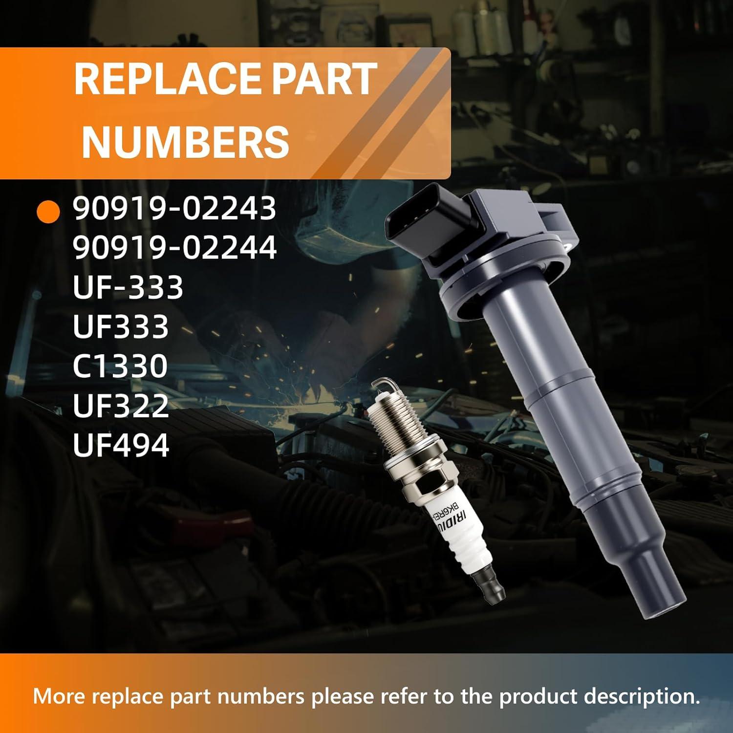 Juego de 4 Bobinas de Encendido Automost UF333 para Toyota