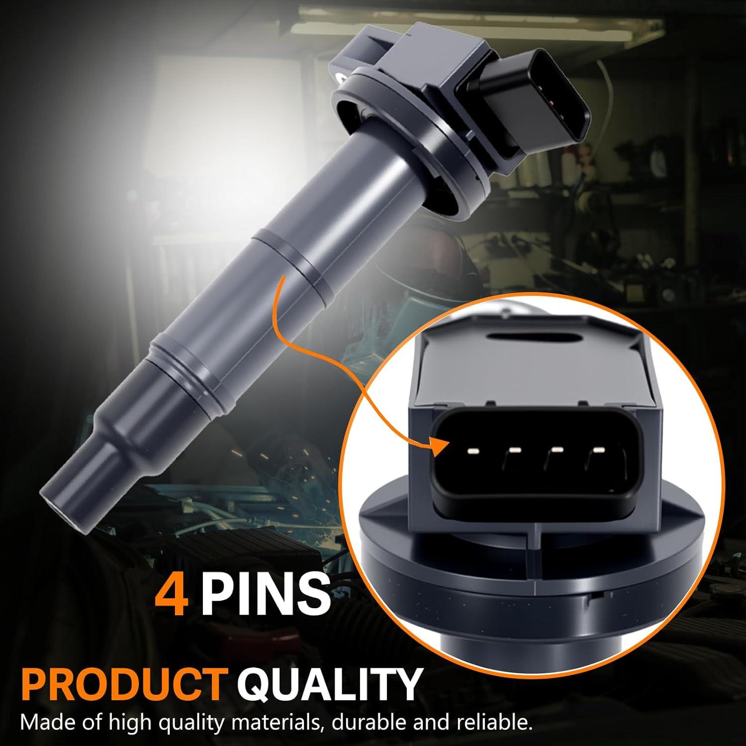 Juego de 4 Bobinas de Encendido Automost UF333 para Toyota