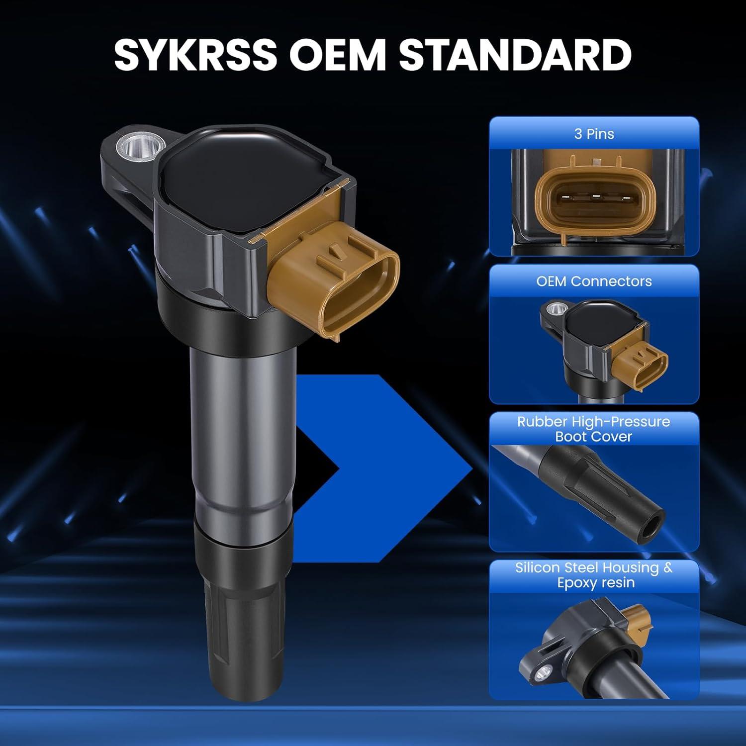 Paquete de 4 Bobinas de Encendido SYKRSS UF634 para Suzuki