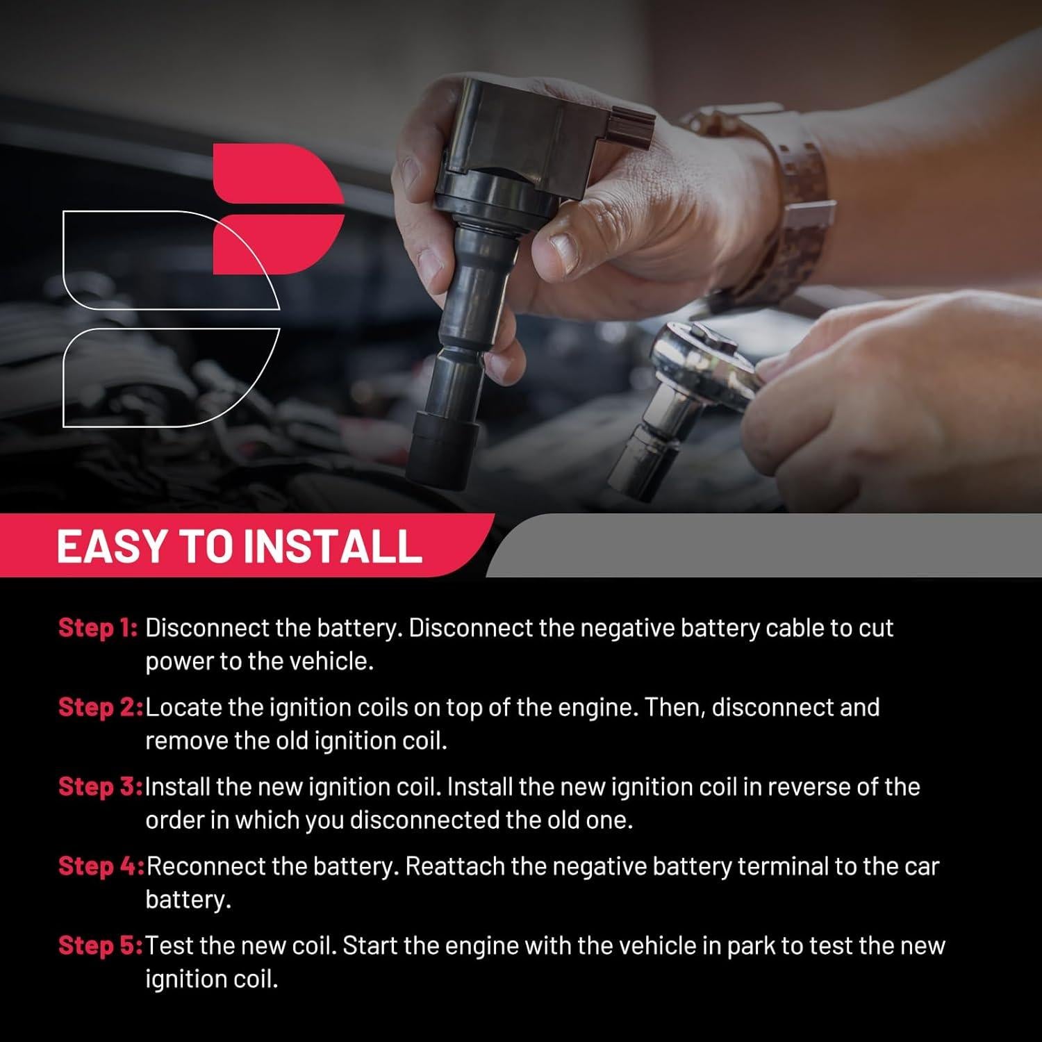 Bobinas de Encendido BDFHYK Pack de 4 para Suzuki 1.2L-2.4L