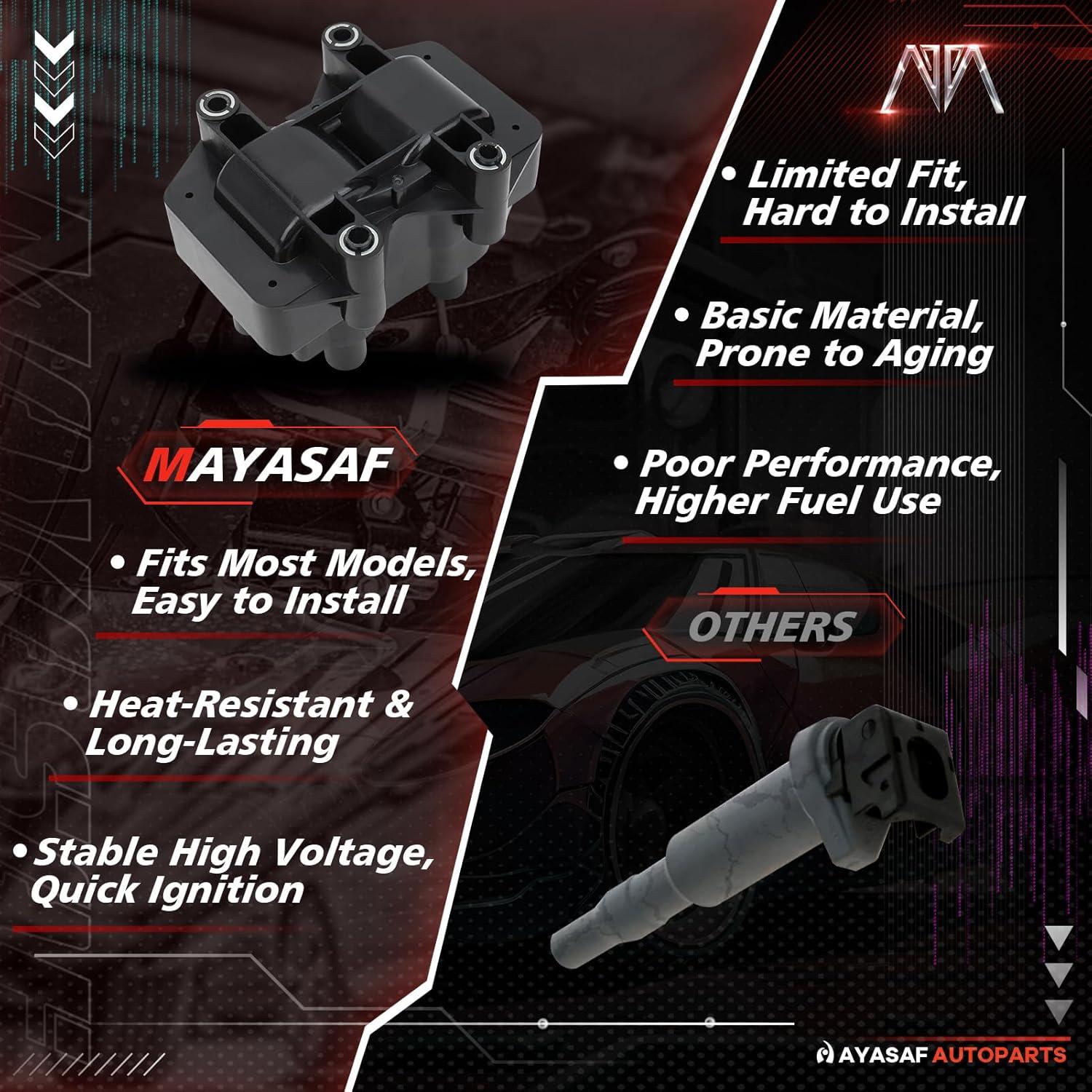 Bobina de Encendido MAYASAF para Citroen, Lancia, Fiat, Peugeot