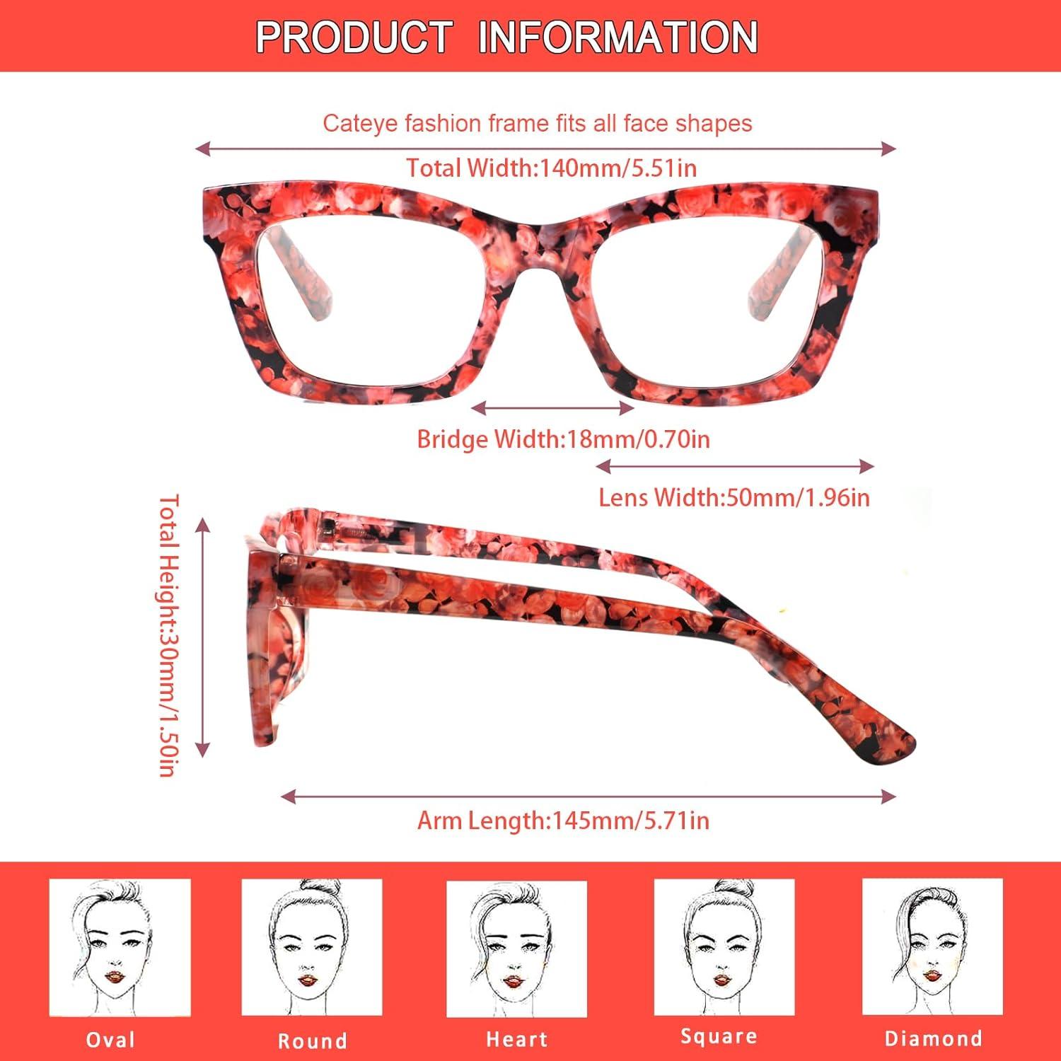 Paquete de 6 Gafas de Lectura ZOECENT con Bloqueo Luz Azul