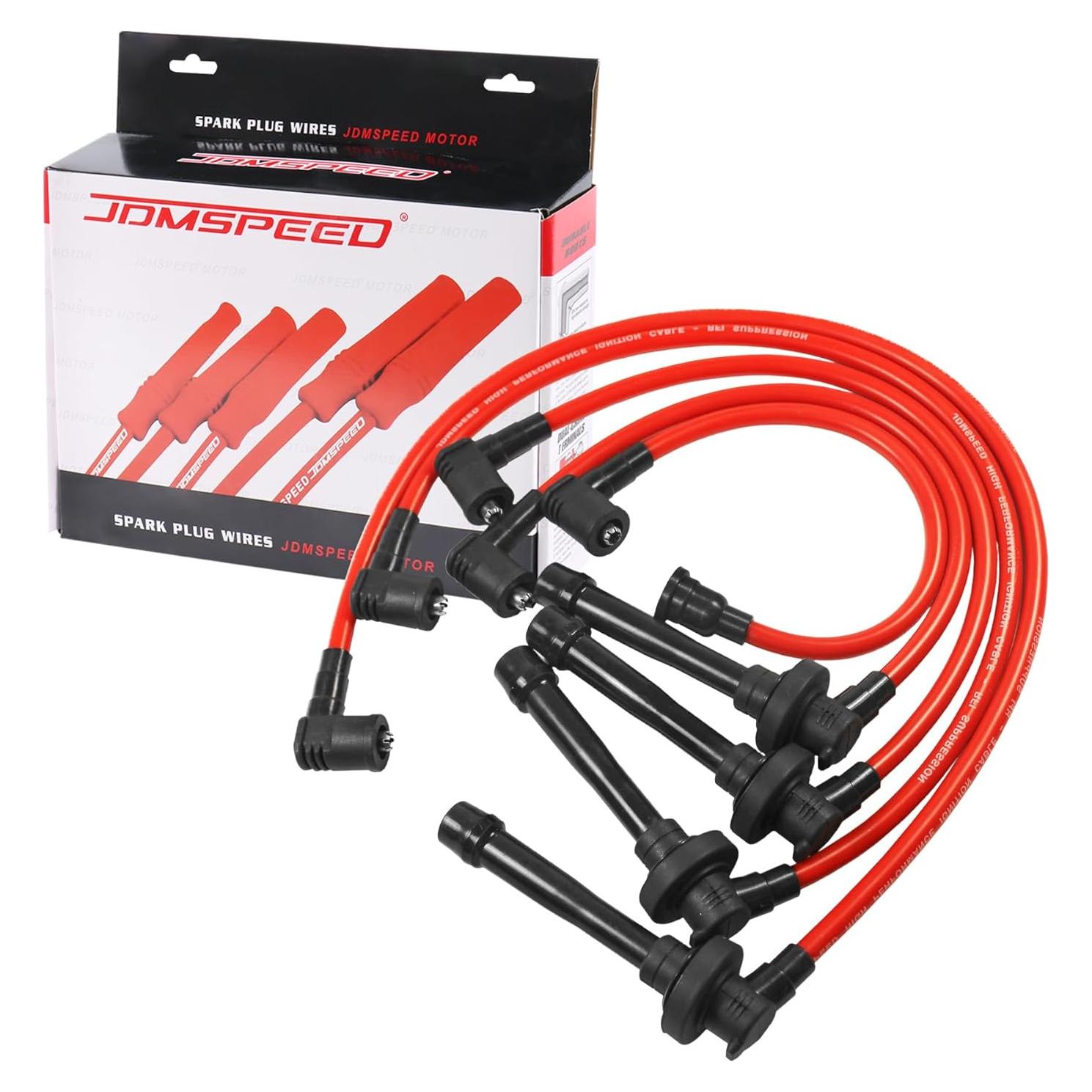 Cables de Bujía JDMSPEED Espiral 10.5mm para Honda Civic 92-00