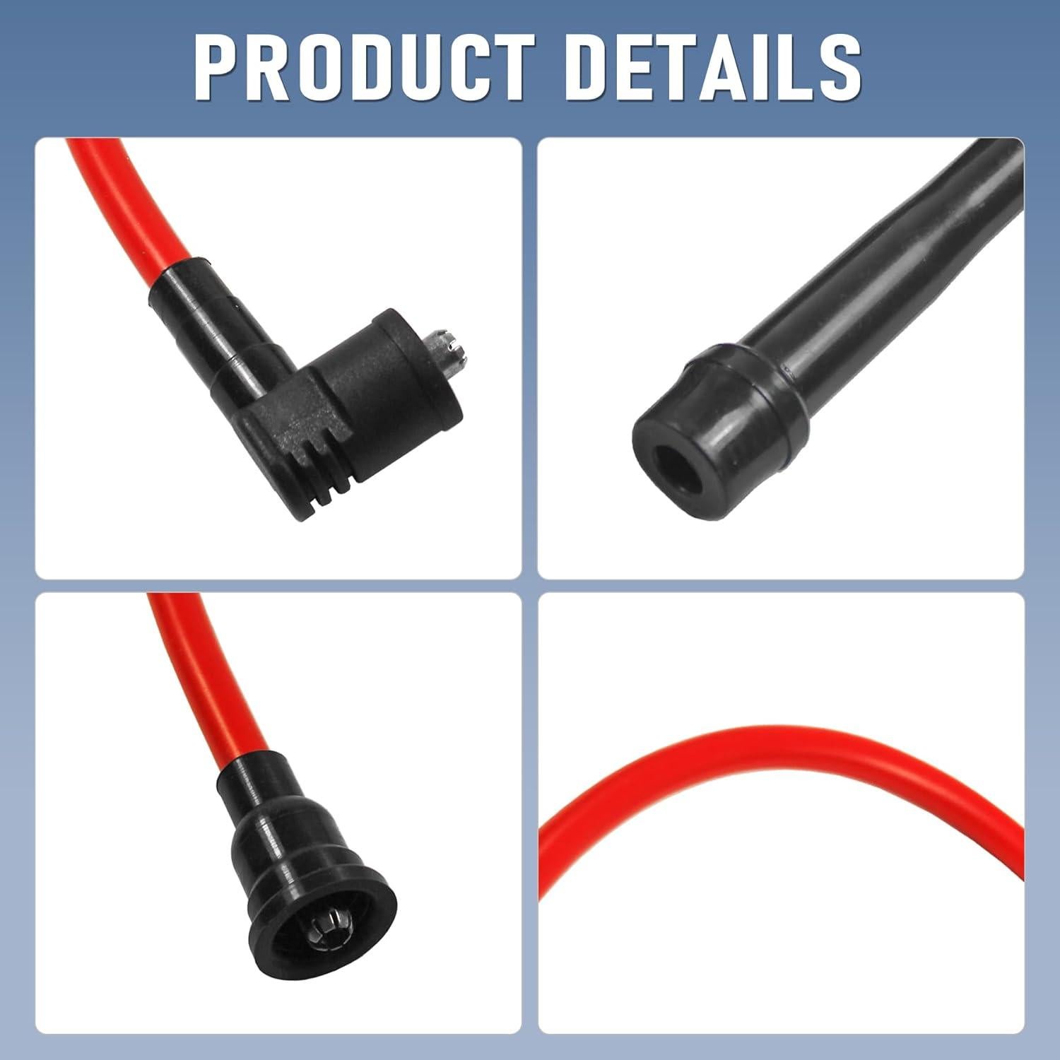 Cables de Bujía JDMSPEED Espiral 10.5mm para Honda Civic 92-00