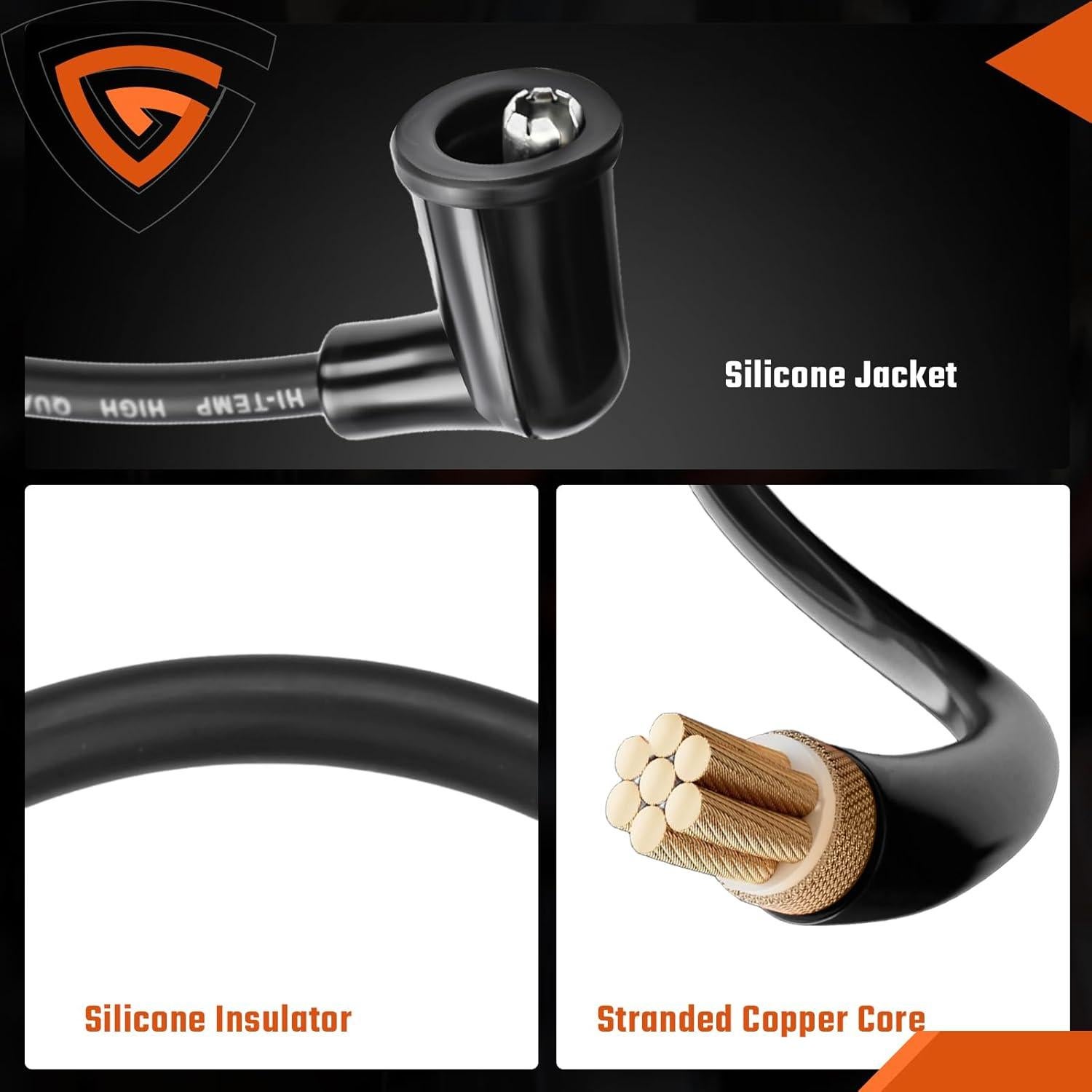 Juego de Cables de Bujía GEARCESS ACPOE01367-GC para Honda y Acura