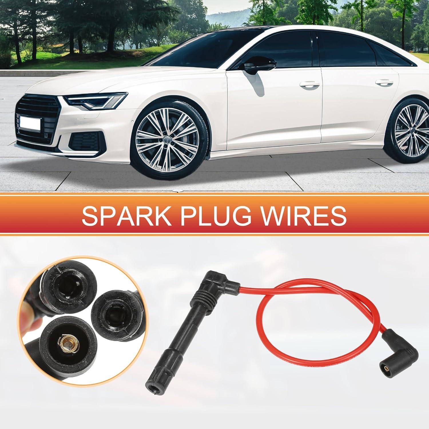 Cables de Bujía de Encendido ACROPIX 7mm Rojo - Paquete de 6