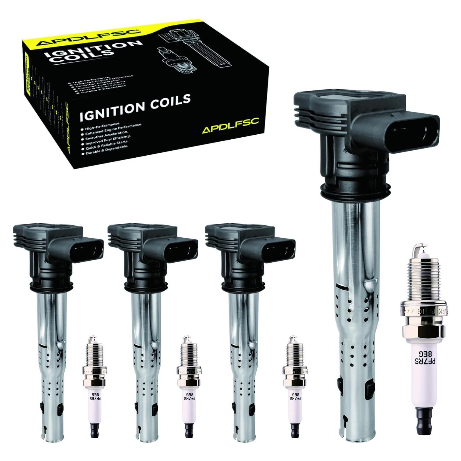 Juego de 4 Bobinas de Encendido y Bujías APDLFSC UF575