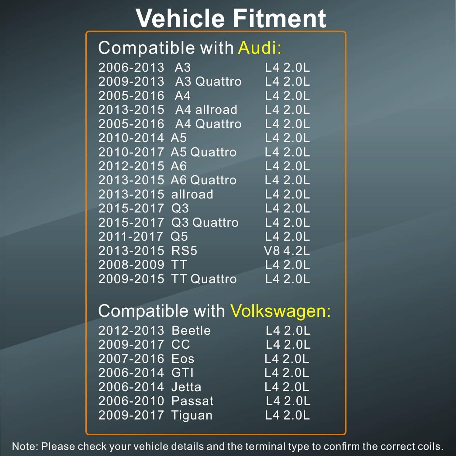 Juego de 4 Bobinas de Encendido y Bujías APDLFSC UF575