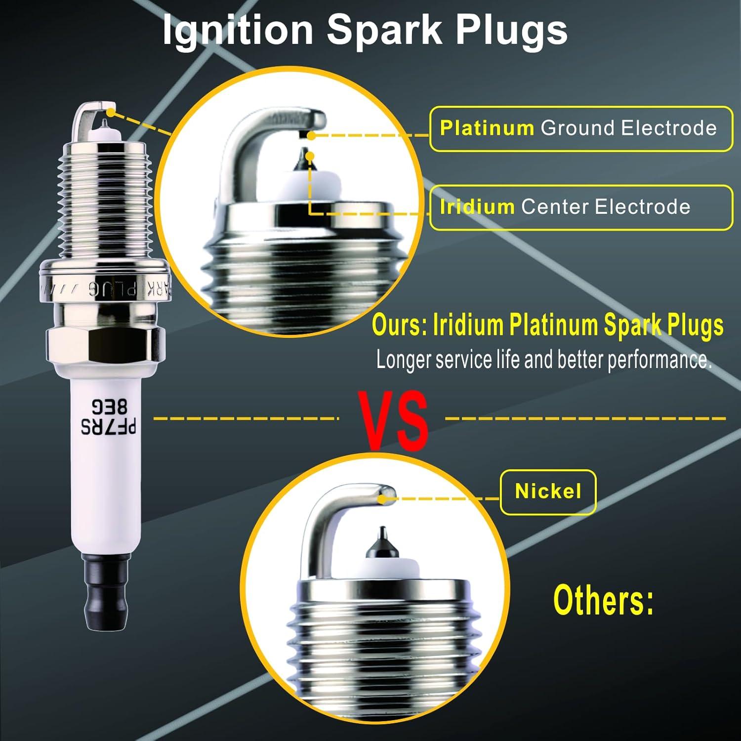 Juego de 4 Bobinas de Encendido y Bujías APDLFSC UF575