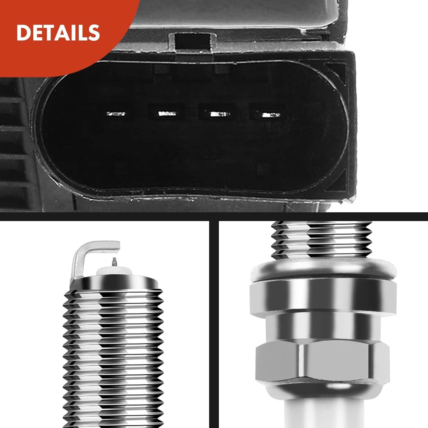 Kit A-Premium de 4 Bobinas de Encendido y Bujías Iridio VW/Audi