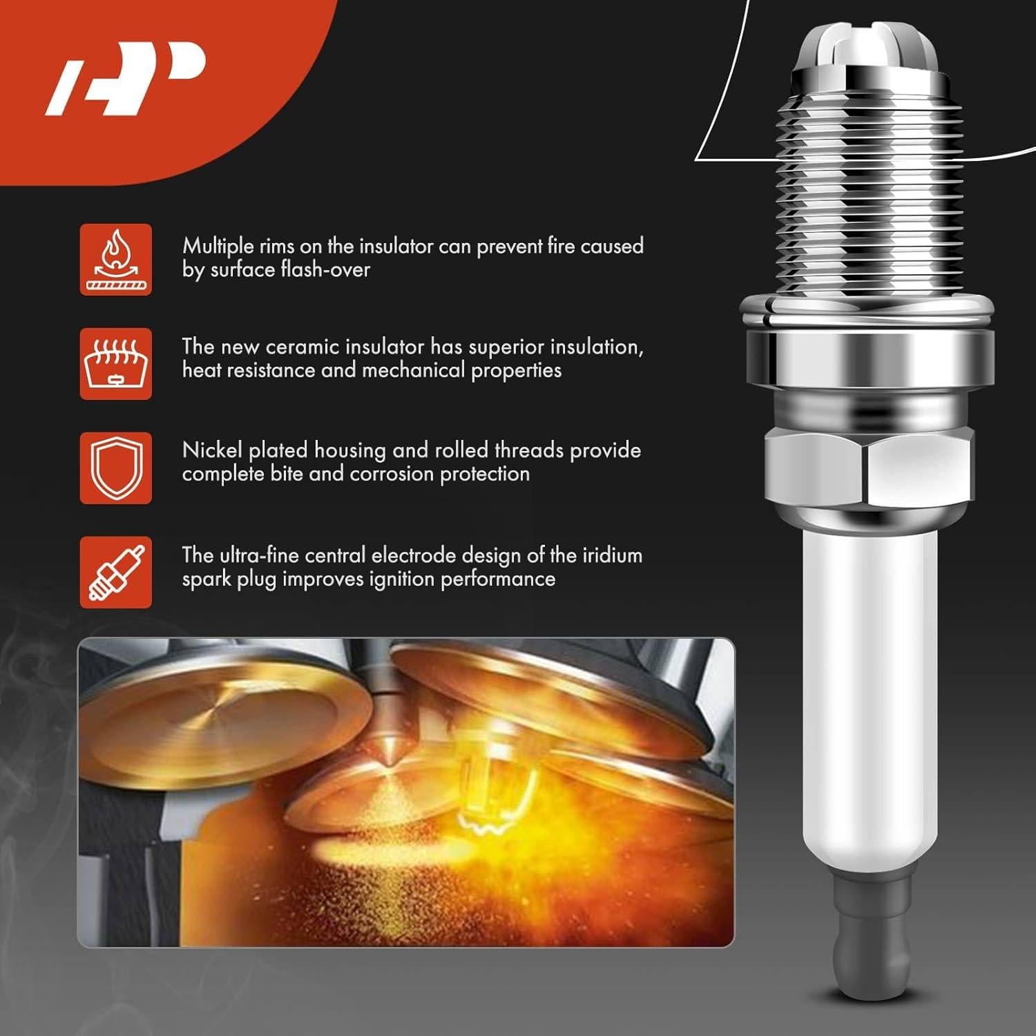 Conjunto A-Premium de 5 Bobinas de Encendido y Bujías Iridio