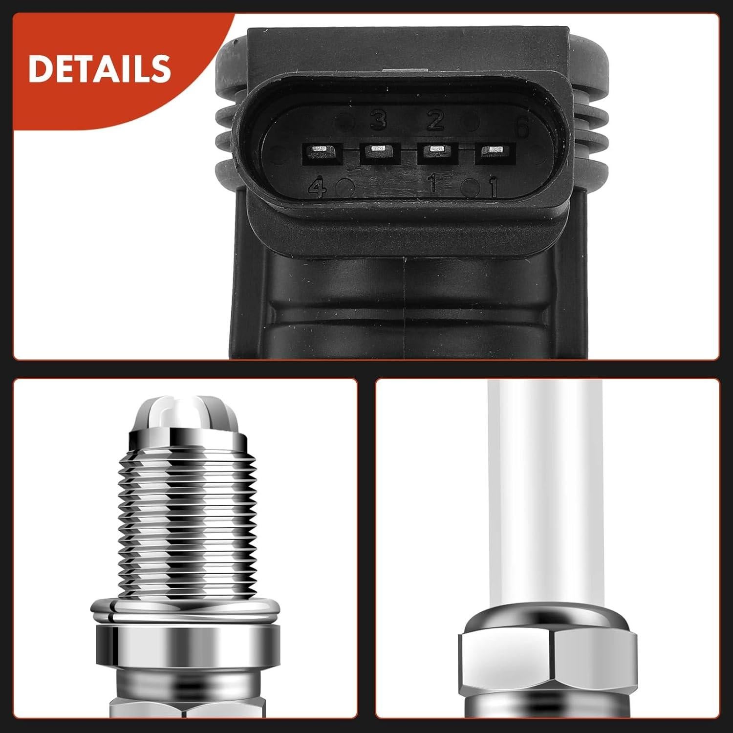 Conjunto A-Premium de 5 Bobinas de Encendido y Bujías Iridio