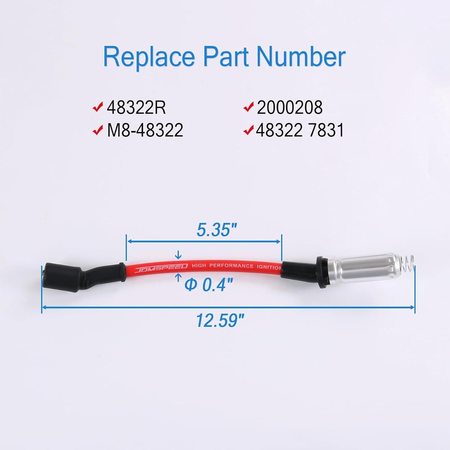 Bujía Cable de Encendido JDMSPEED 10.2mm para Chevy GMC V8