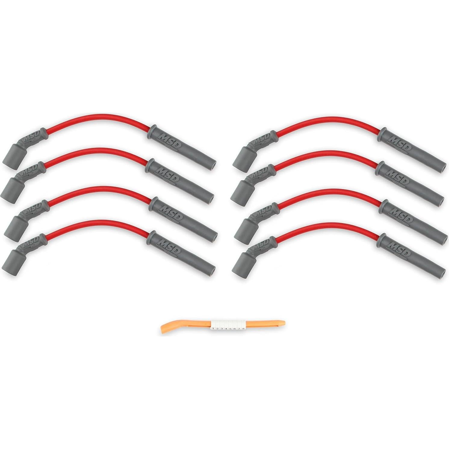 Juego de Cables de Bujía MSD 32829 8.5mm Rojo 31.75cm