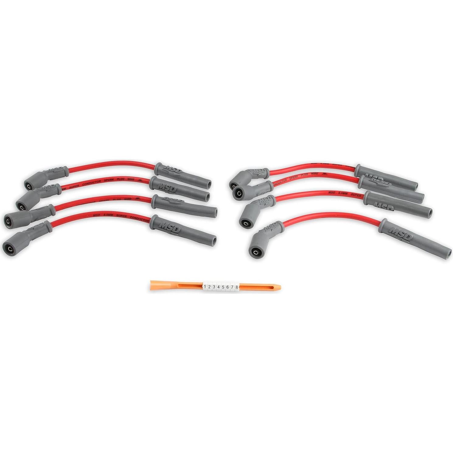 Juego de Cables de Bujía MSD 32829 8.5mm Rojo 31.75cm