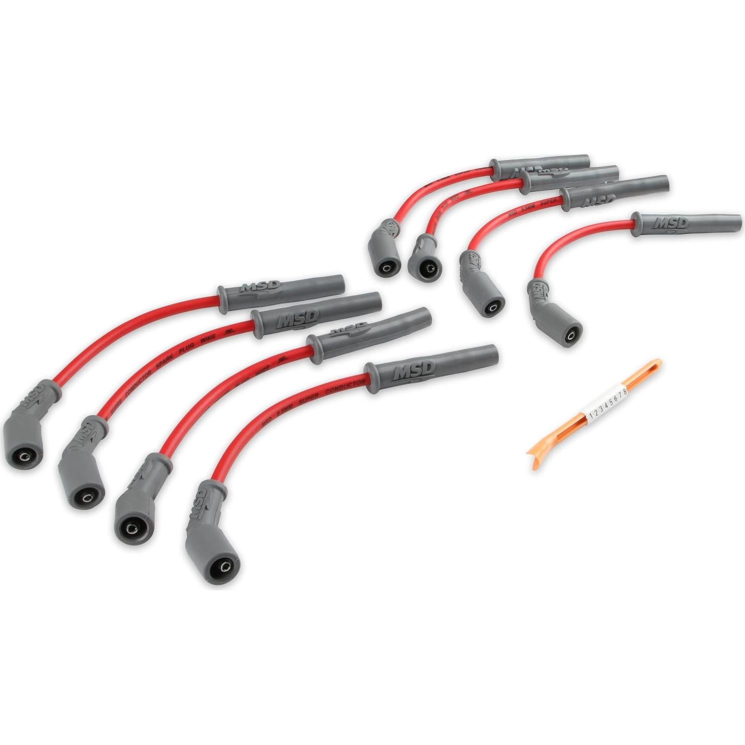 Juego de Cables de Bujía MSD 32829 8.5mm Rojo 31.75cm