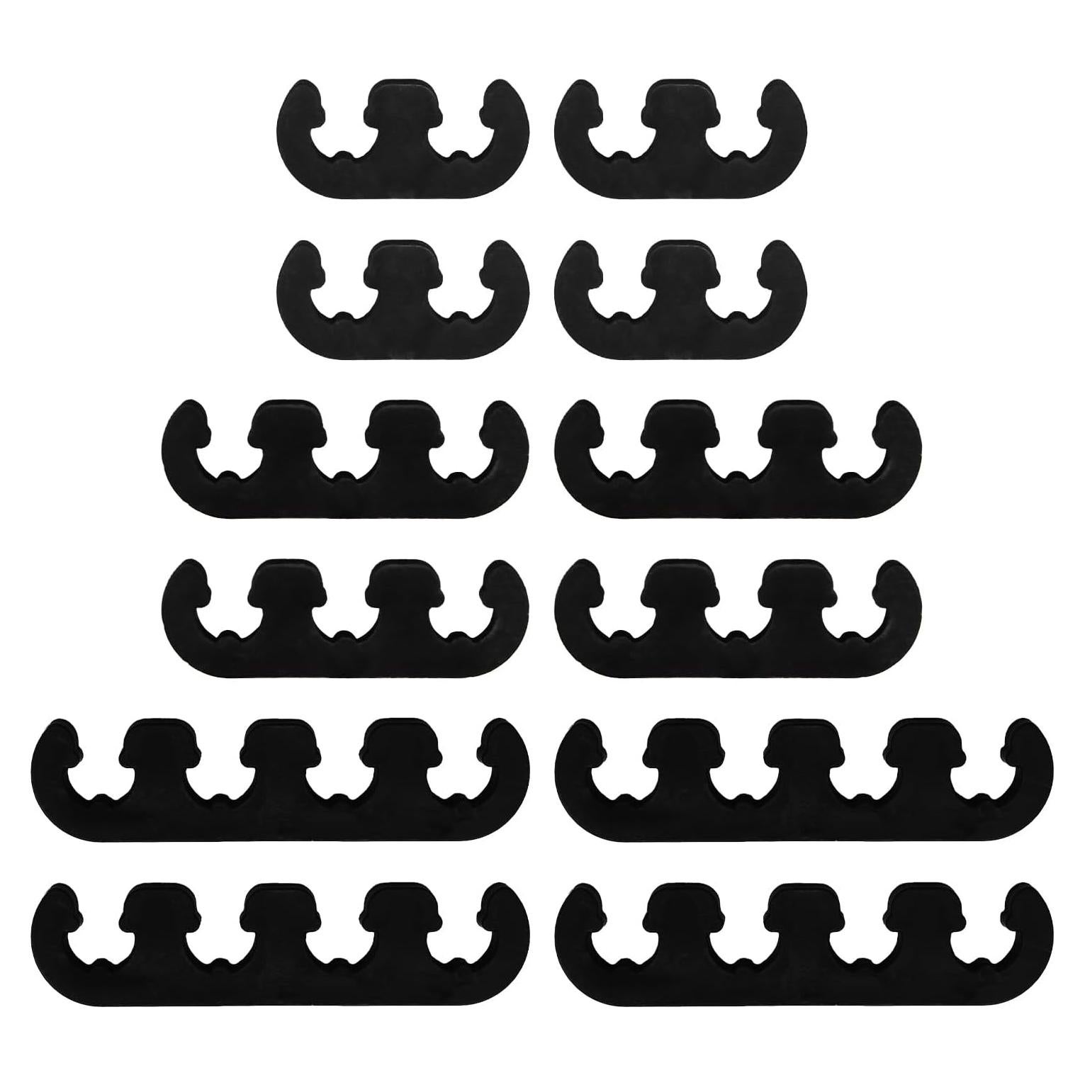 Separador de Cables de Bujía Linsdala 12PCS Negro 7-8.8mm
