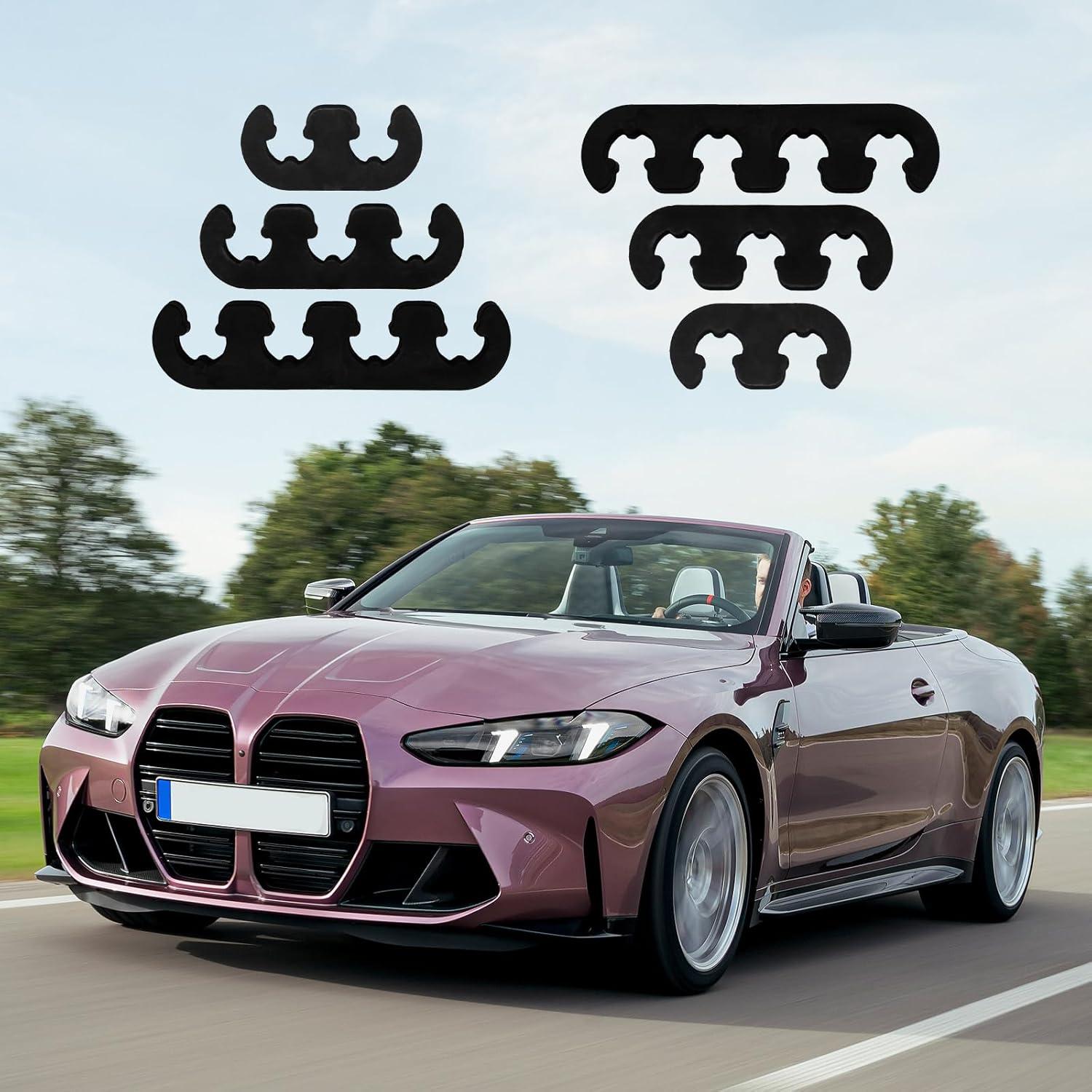 Separador de Cables de Bujía Linsdala 12PCS Negro 7-8.8mm