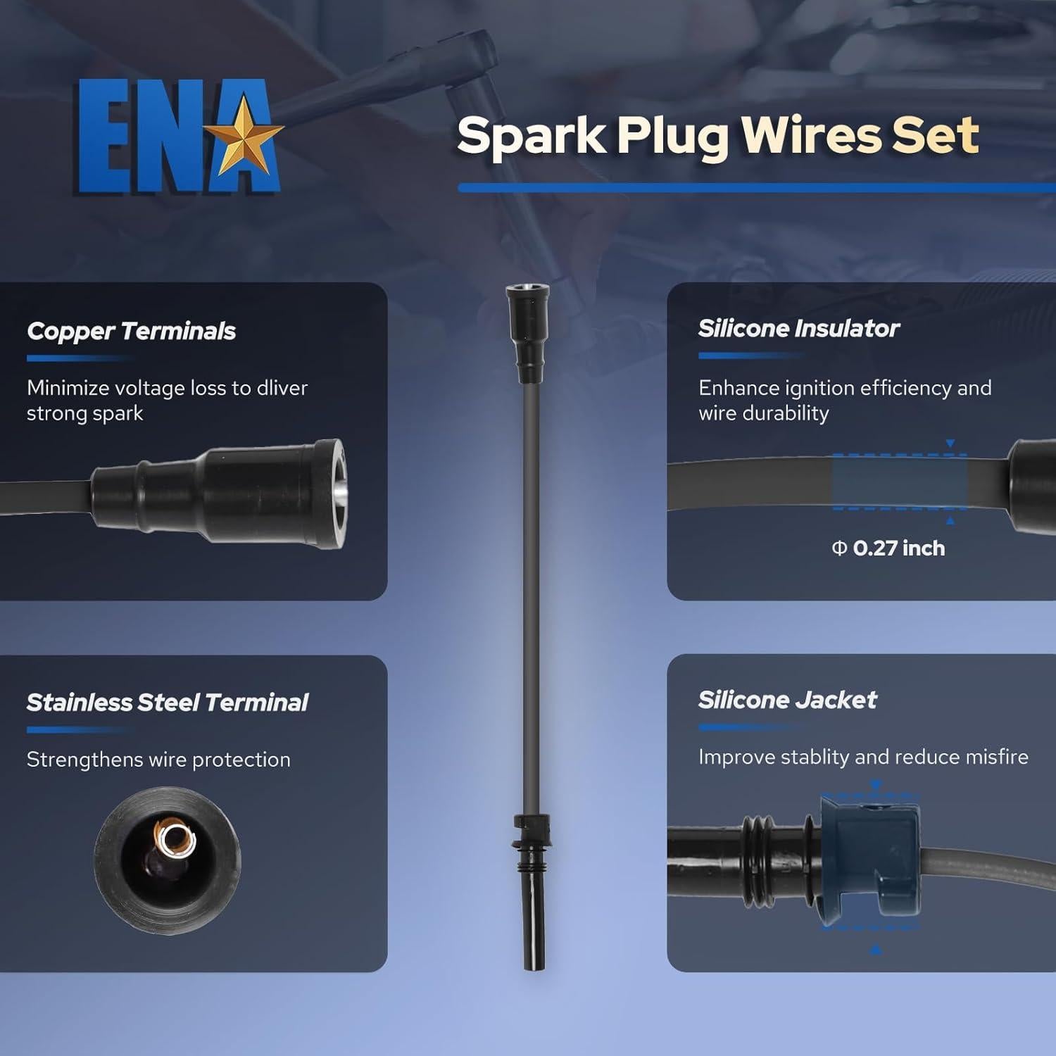Juego de 8 Bobinas de Encendido ENA + 16 Bujías 5.7L V8
