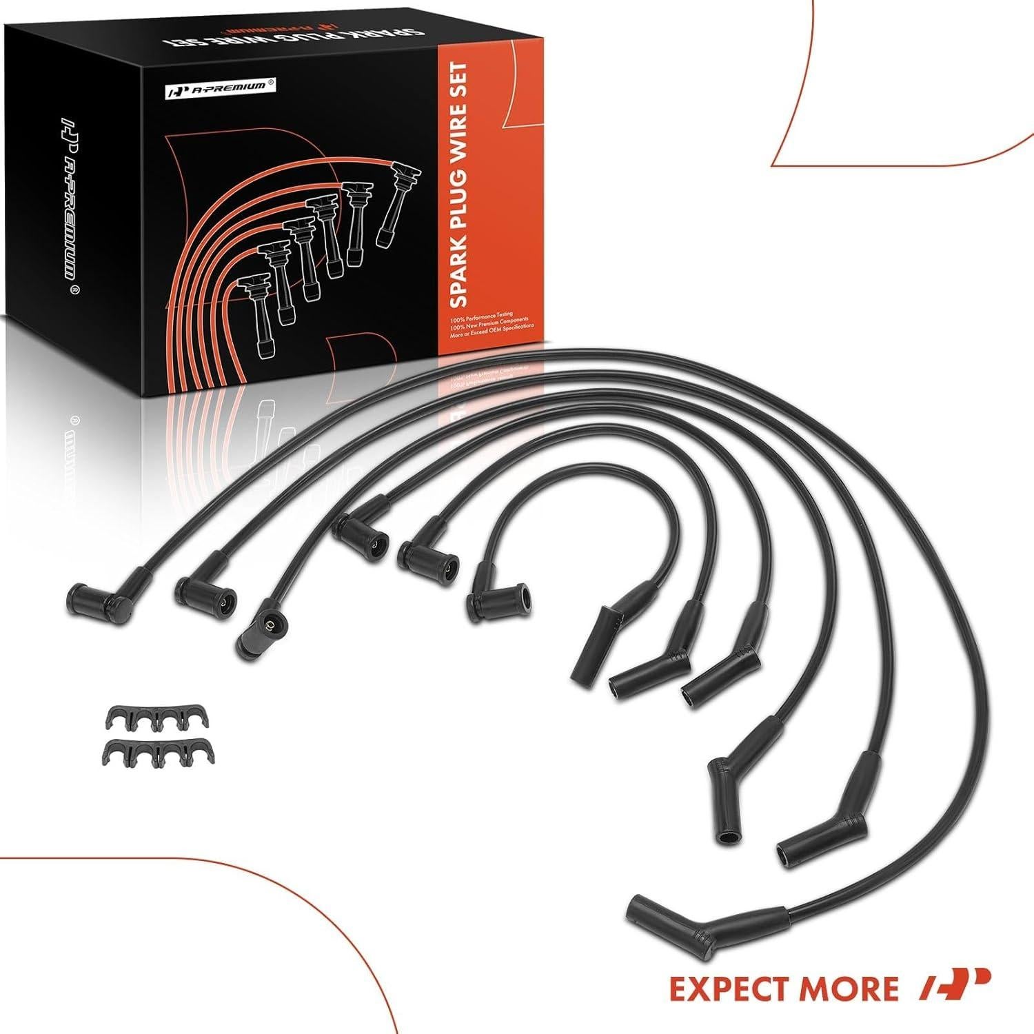 Cables de Bujía de Encendido A-Premium 8mm para Ford y Mazda