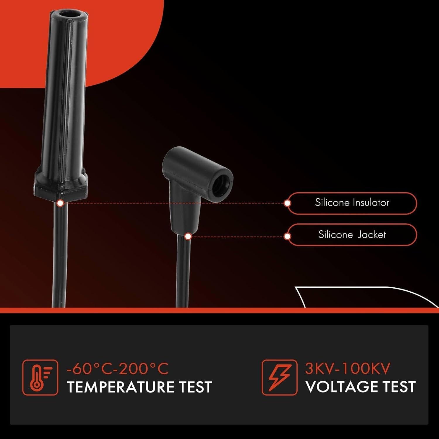 Cables de Bujía de Encendido A-Premium 7mm para Chevrolet y GMC