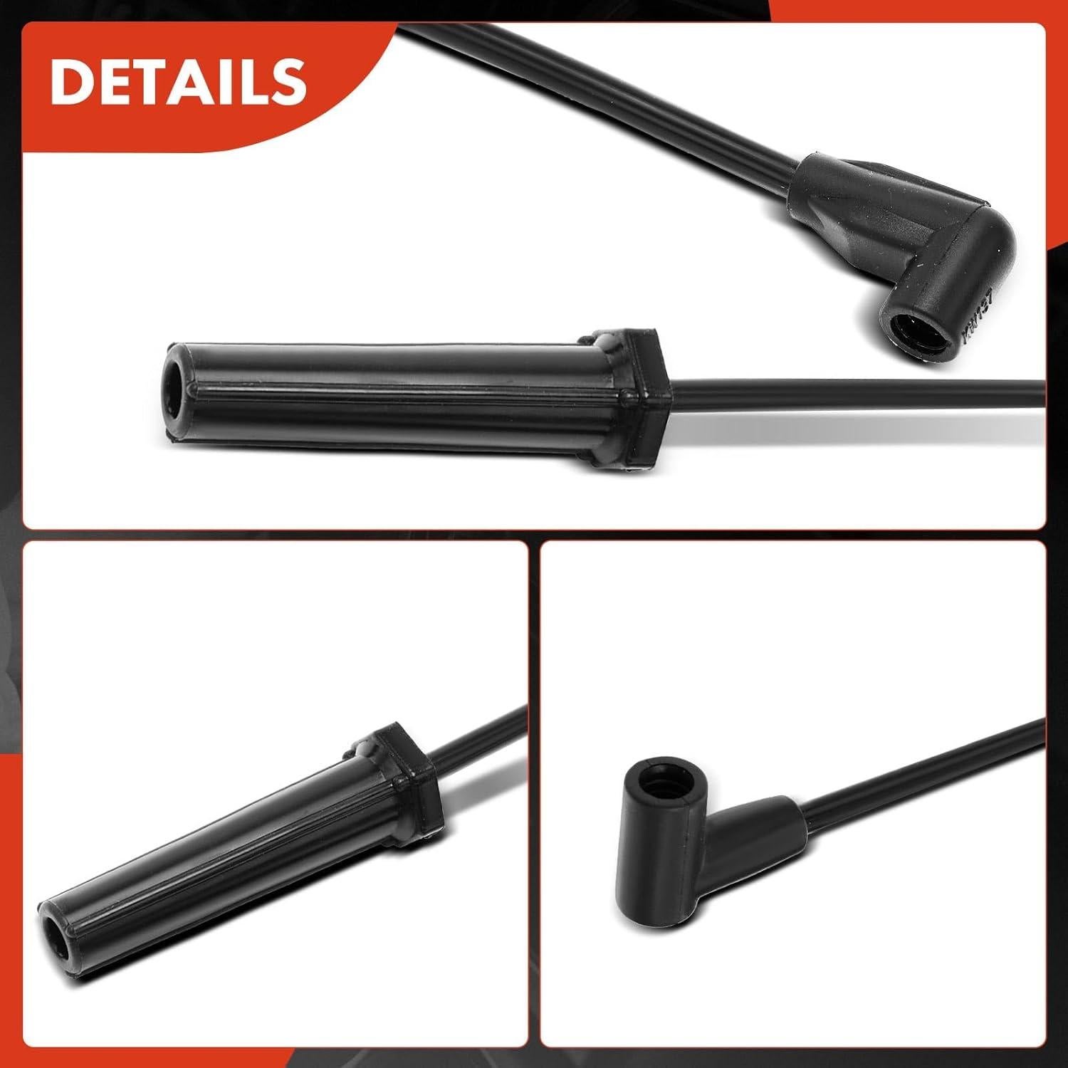 Cables de Bujía de Encendido A-Premium 7mm para Chevrolet y GMC