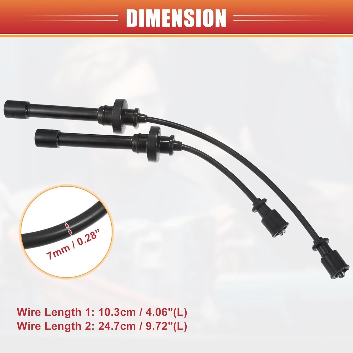 Cables de Bujía de Bobina de Encendido ACROPIX 7mm para Mitsubishi