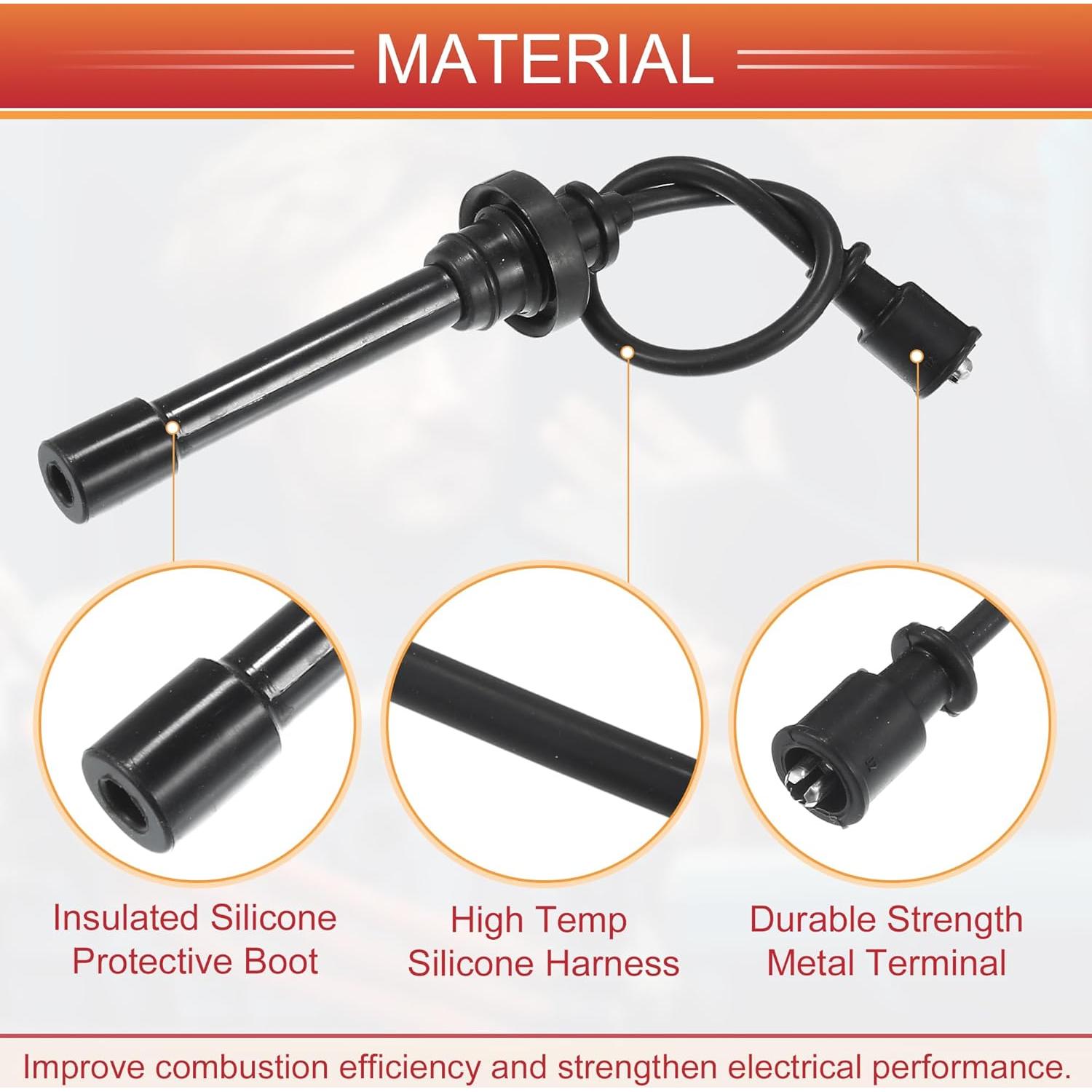 Cables de Bujía de Bobina de Encendido ACROPIX 7mm para Mitsubishi