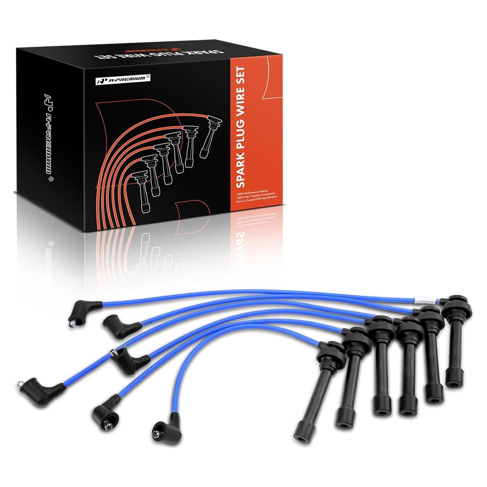 Juego de Cables de Bujía A-Premium 7mm para Chrysler, Dodge y Mitsubishi