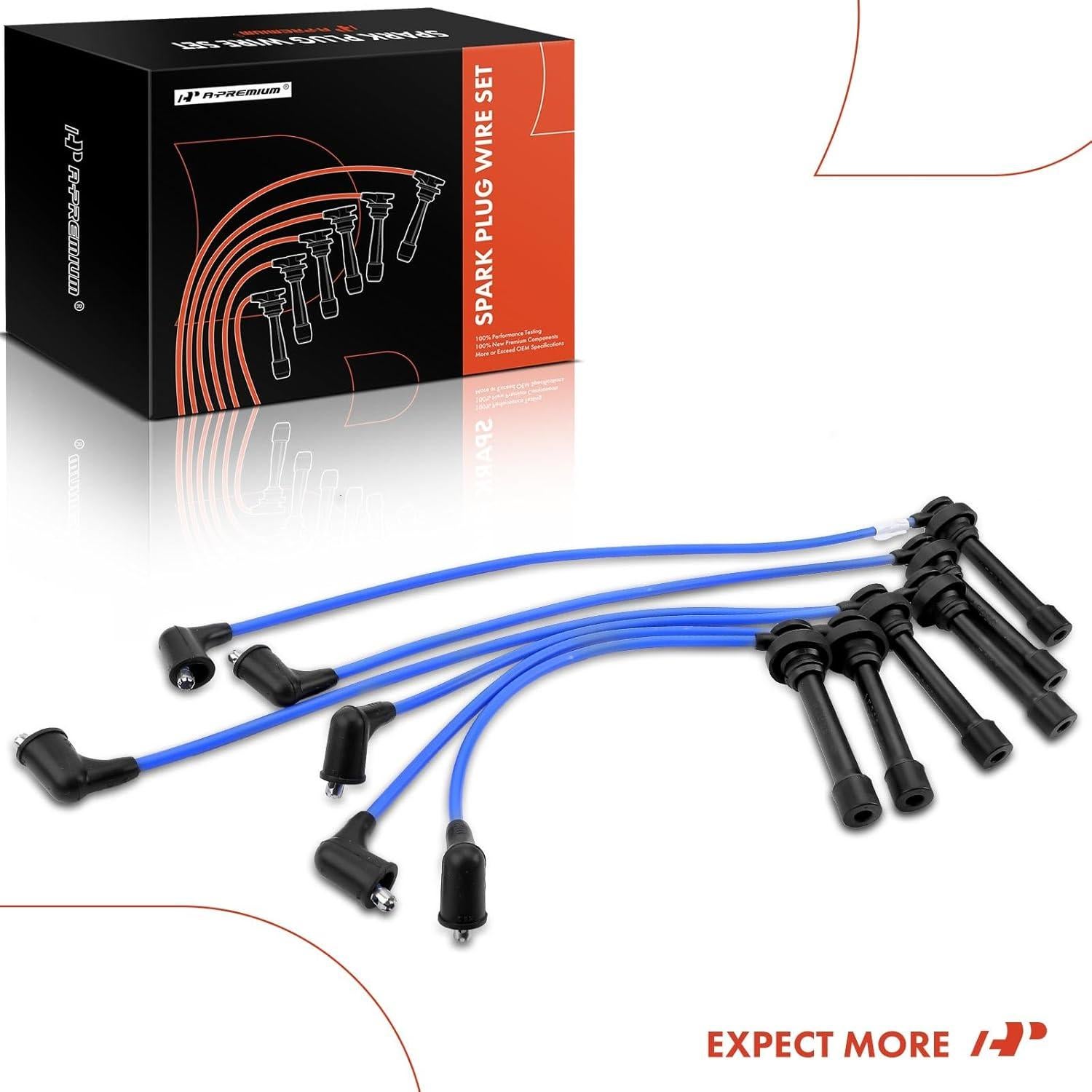 Juego de Cables de Bujía A-Premium 7mm para Chrysler, Dodge y Mitsubishi