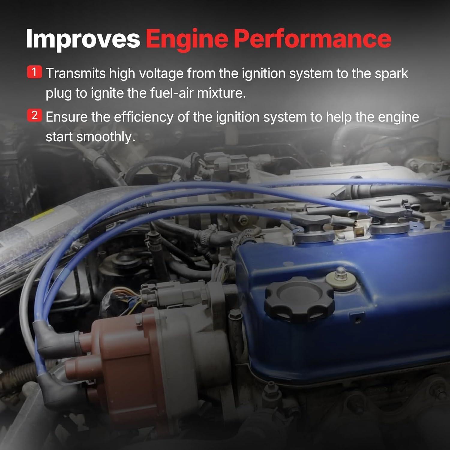 Kit de Cables de Bujía Fit4drive RC-HE76 para Honda y Acura