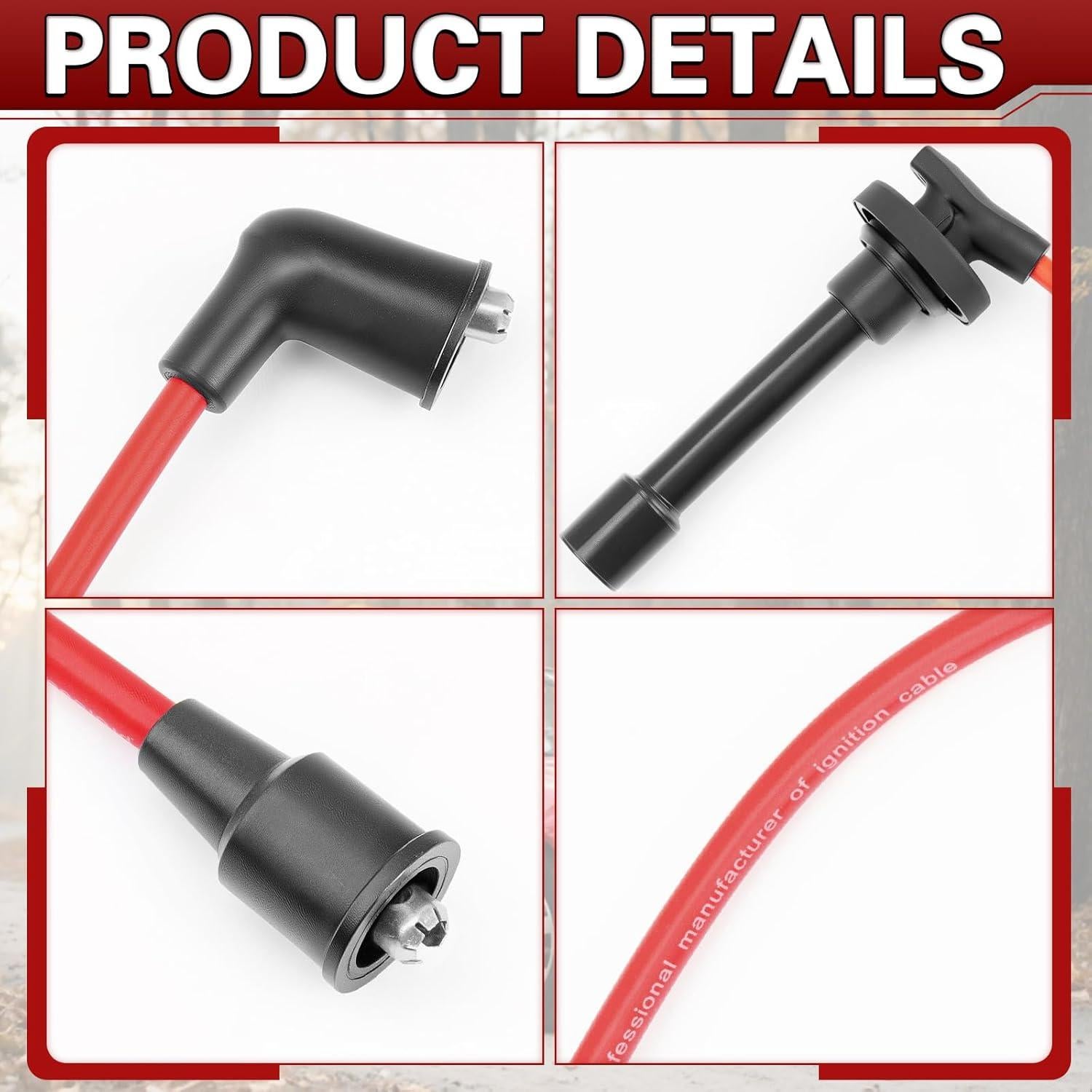 Cables de Bujía BEATURE 10.5mm para Honda Civic Del Sol 1992-2000