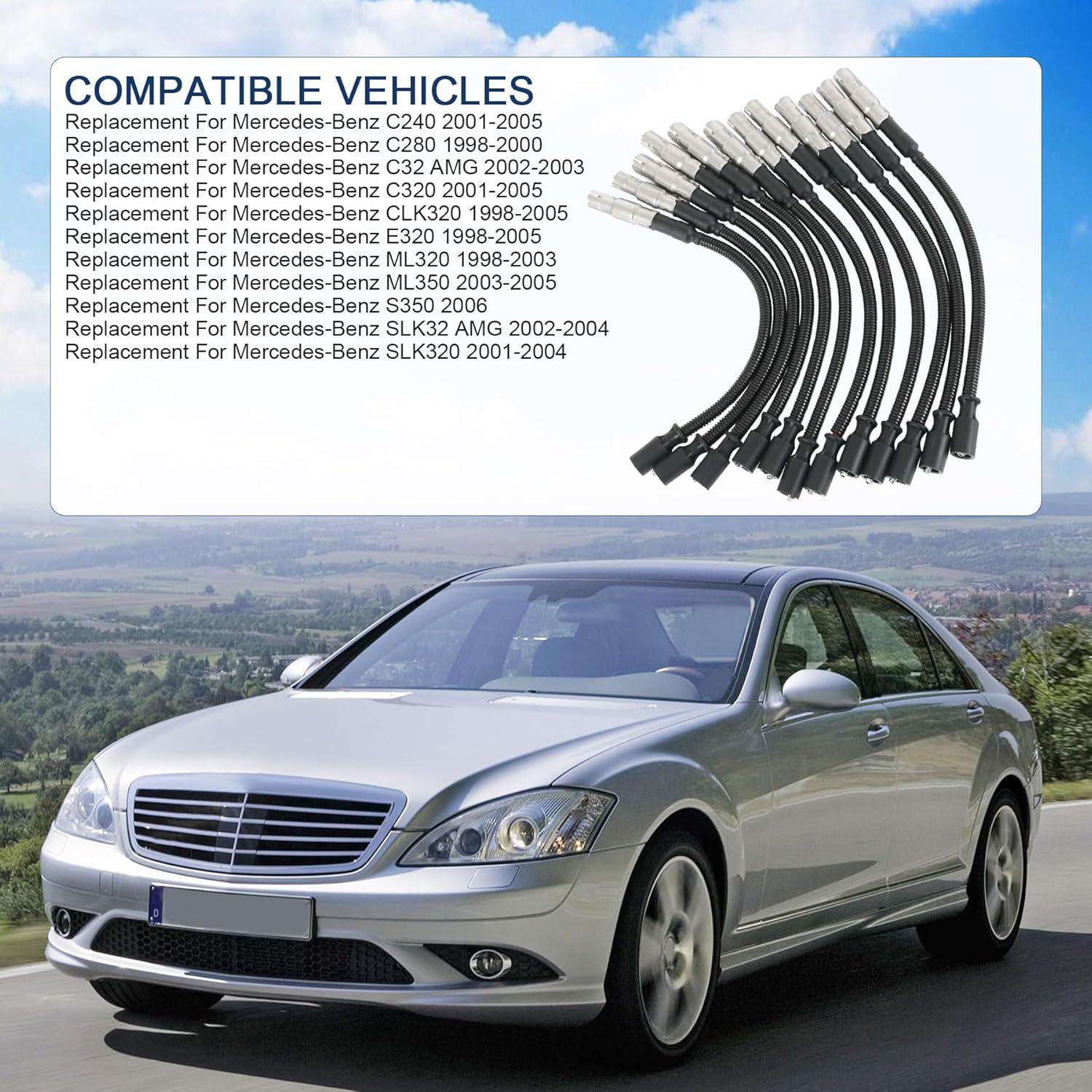 Juego de Cables de Encendido de Bujía JDMSPEED para Mercedes Benz