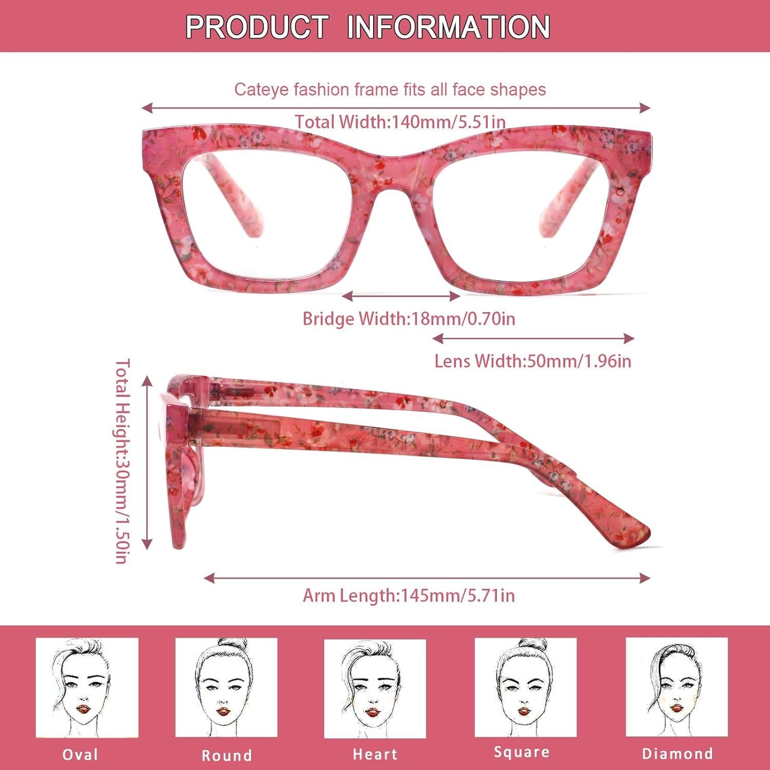 Paquete de 6 Gafas de Lectura ZOECENT con Bloqueo Luz Azul