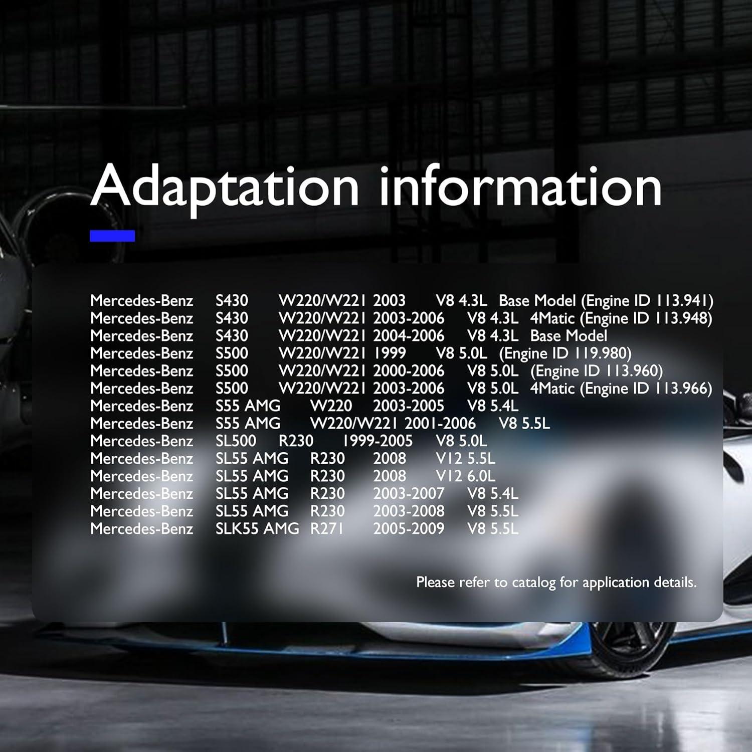 Juego de Cables de Bujía OXCANO 16 PCS Compatible Mercedes-Benz