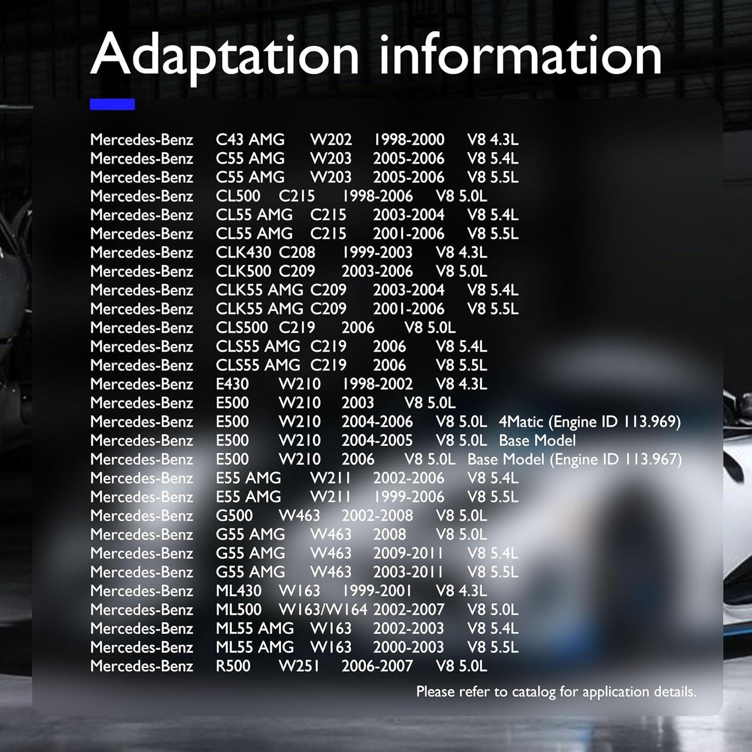 Juego de Cables de Bujía OXCANO 16 PCS Compatible Mercedes-Benz