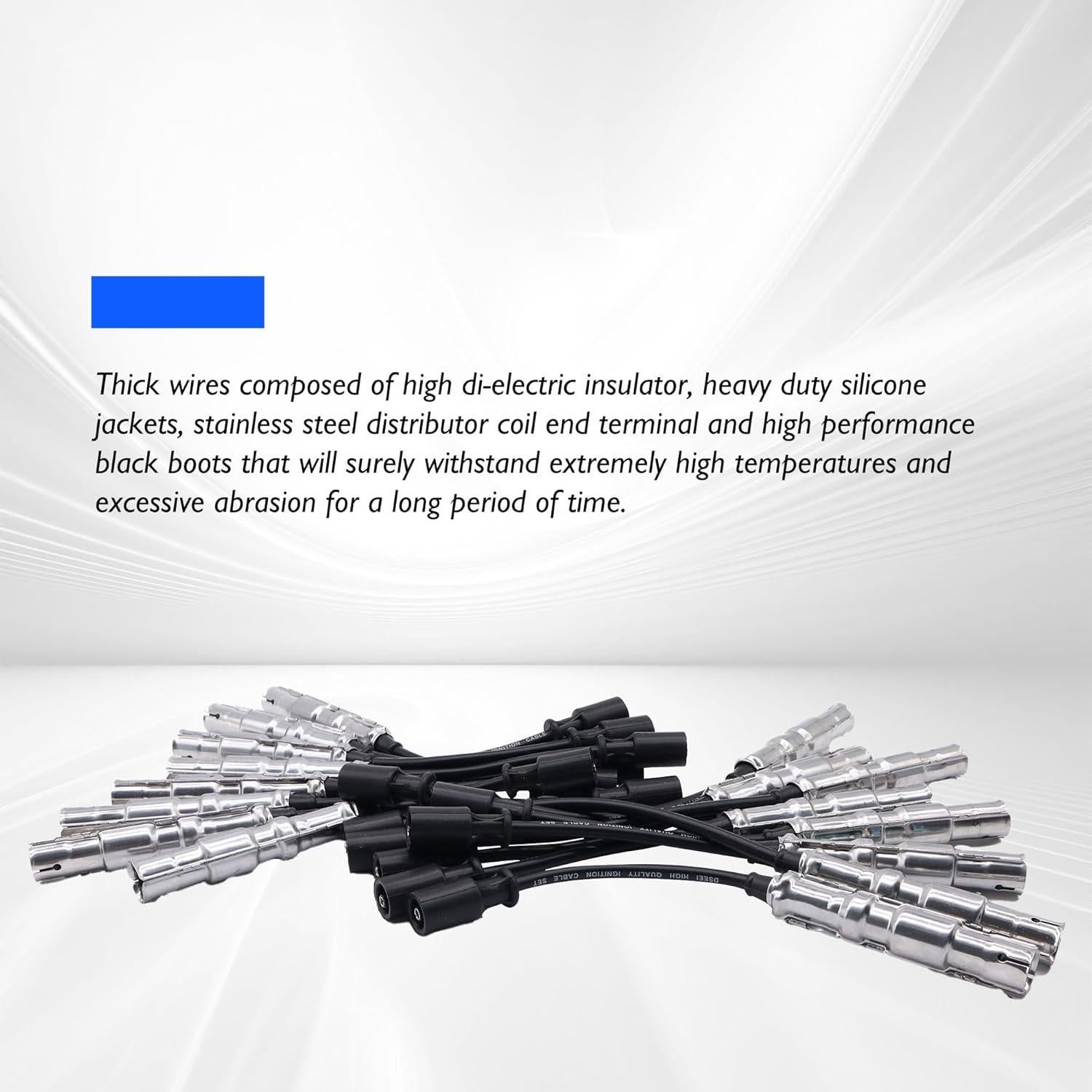 Juego de Cables de Bujía OXCANO 16 PCS Compatible Mercedes-Benz