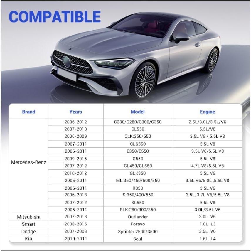 Bujía Doble Iridio X4XZ Compatible Mercedes-Benz y Dodge - Juego de 6