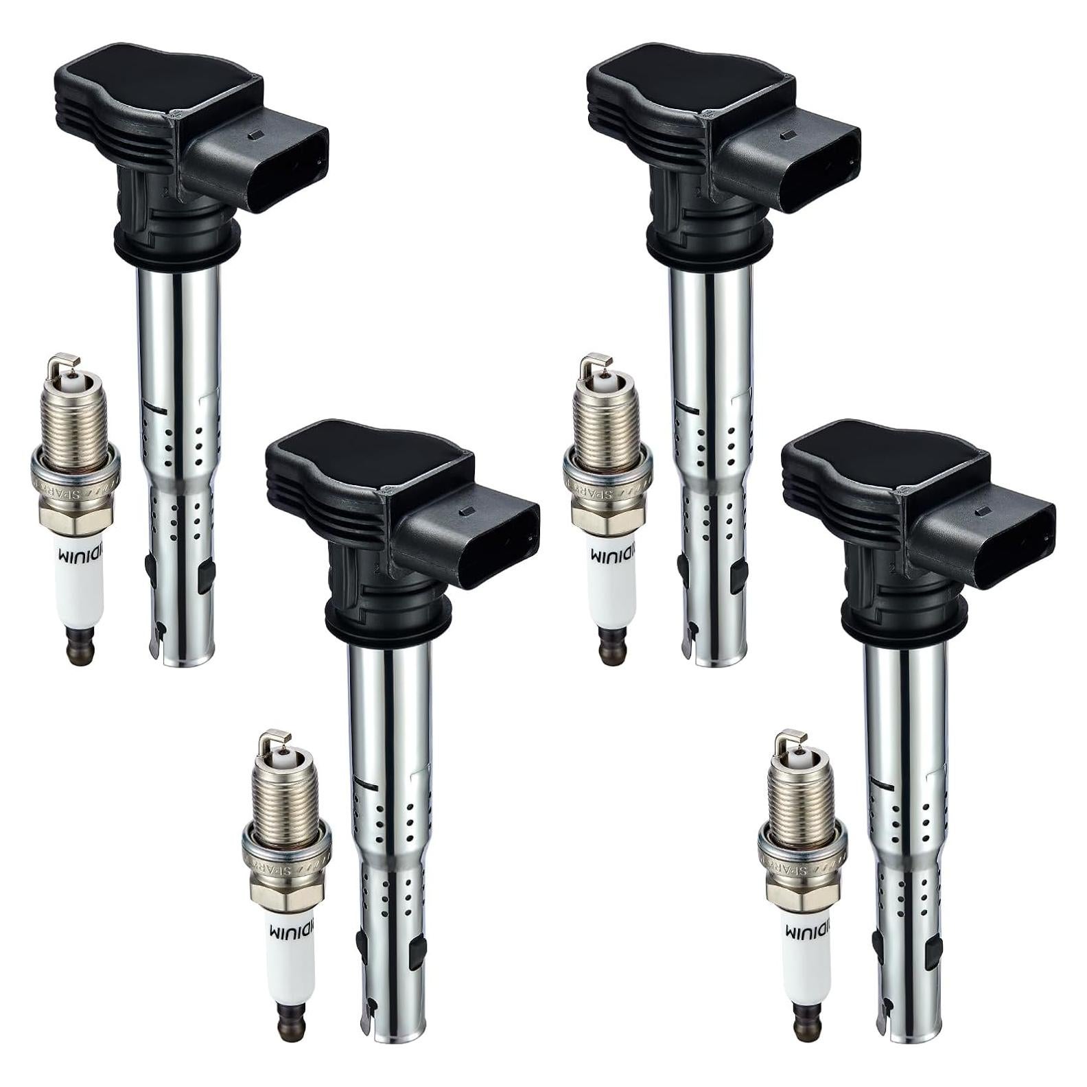 Bobinas de Encendido y Bujías de Iridio BDFHYK 4 Piezas UF575 PFR7S8EG