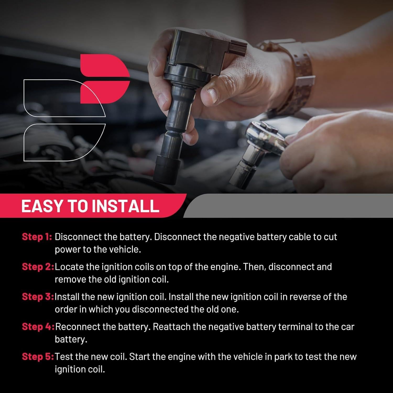 Bobinas de Encendido y Bujías de Iridio BDFHYK 4 Piezas UF575 PFR7S8EG