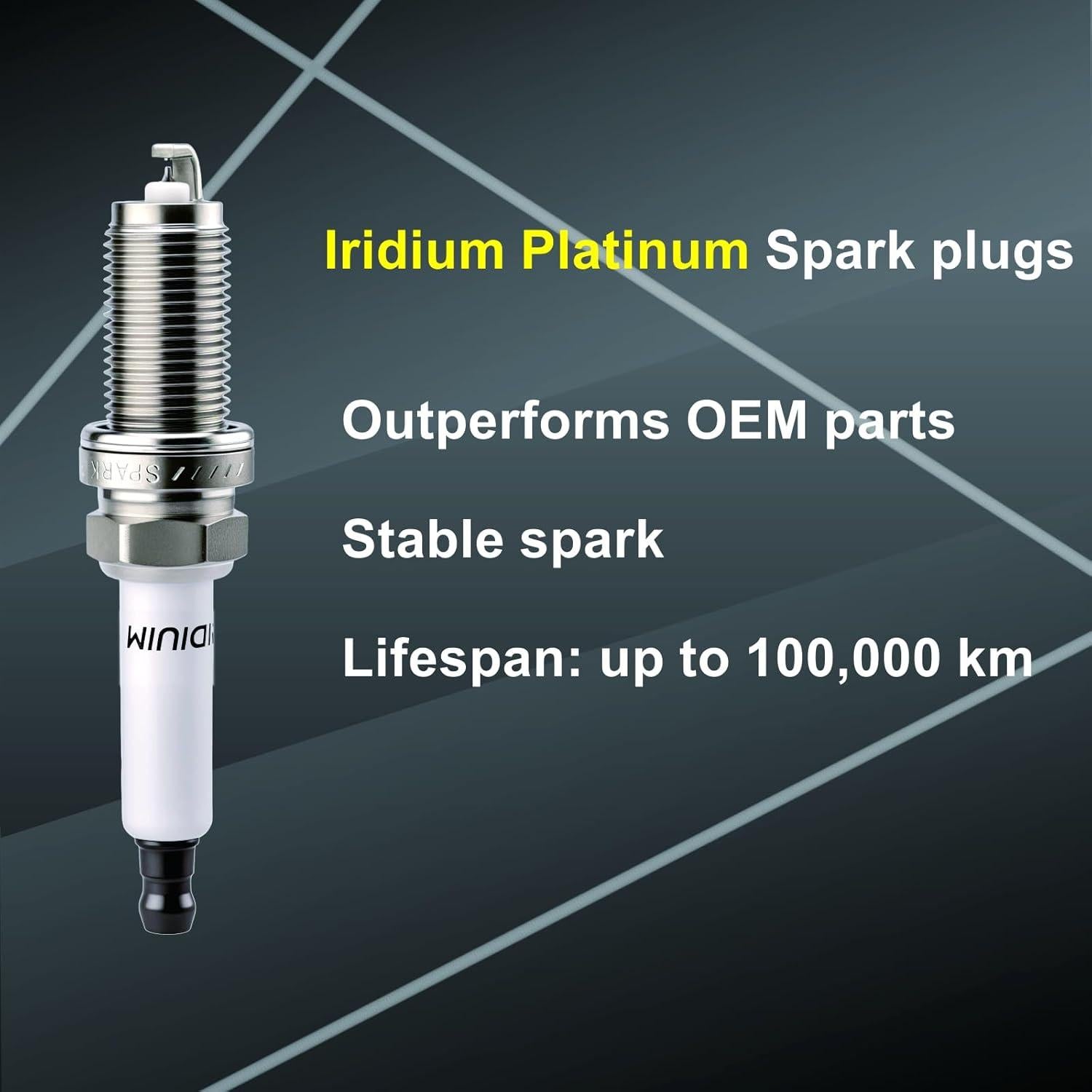 Juego de 6 Bobinas de Encendido y Bujías APDLFSC UF592 para BMW