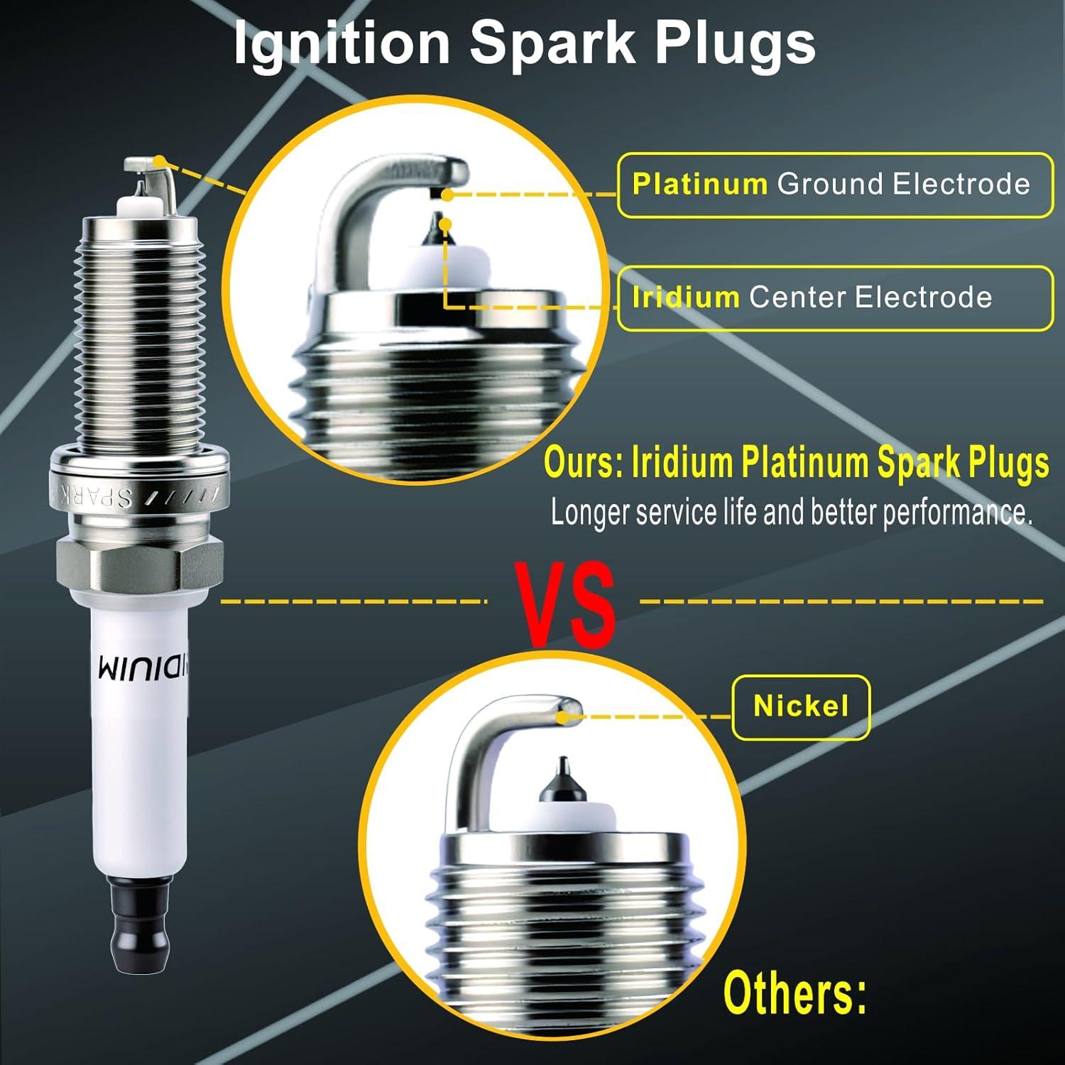 Juego de 6 Bobinas de Encendido y Bujías APDLFSC UF592 para BMW