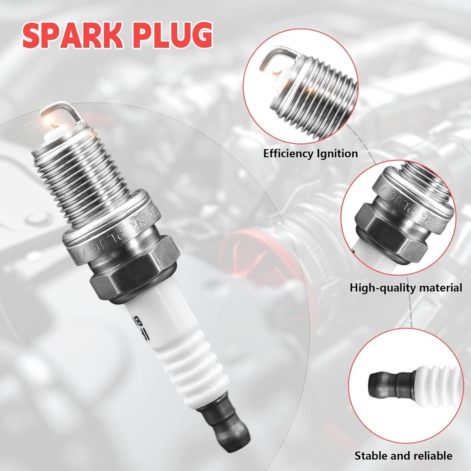 Juego de 4 Cables de Bujía y 4 Bujías Iridio MUZMIOZ para Subaru