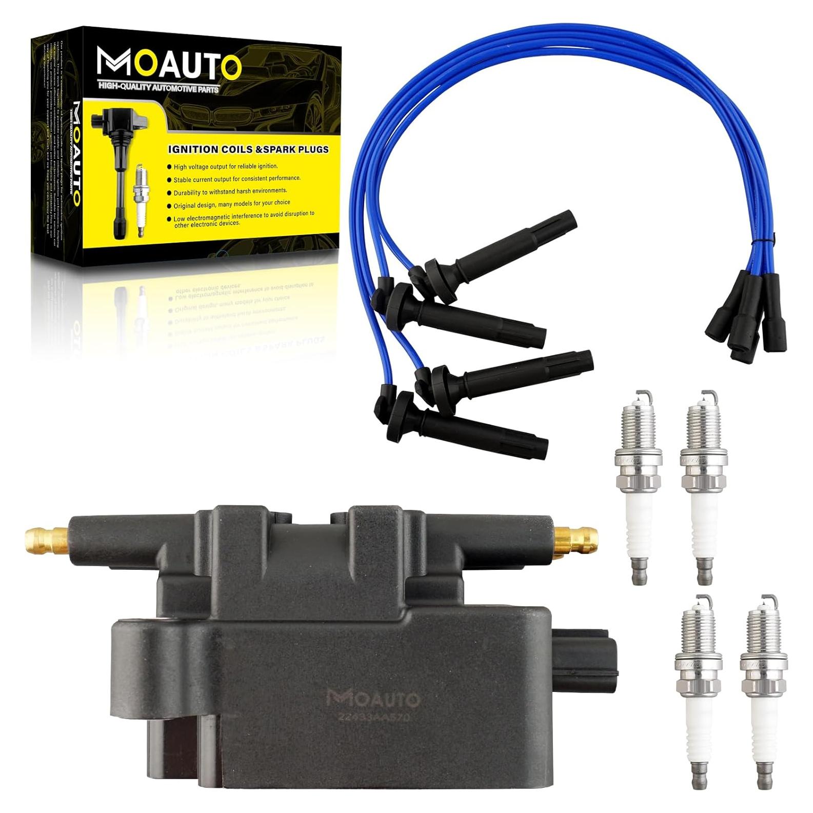 Kit Bobinas de Encendido MOAUTO UF240 + 4 Bujías Iridio Subaru