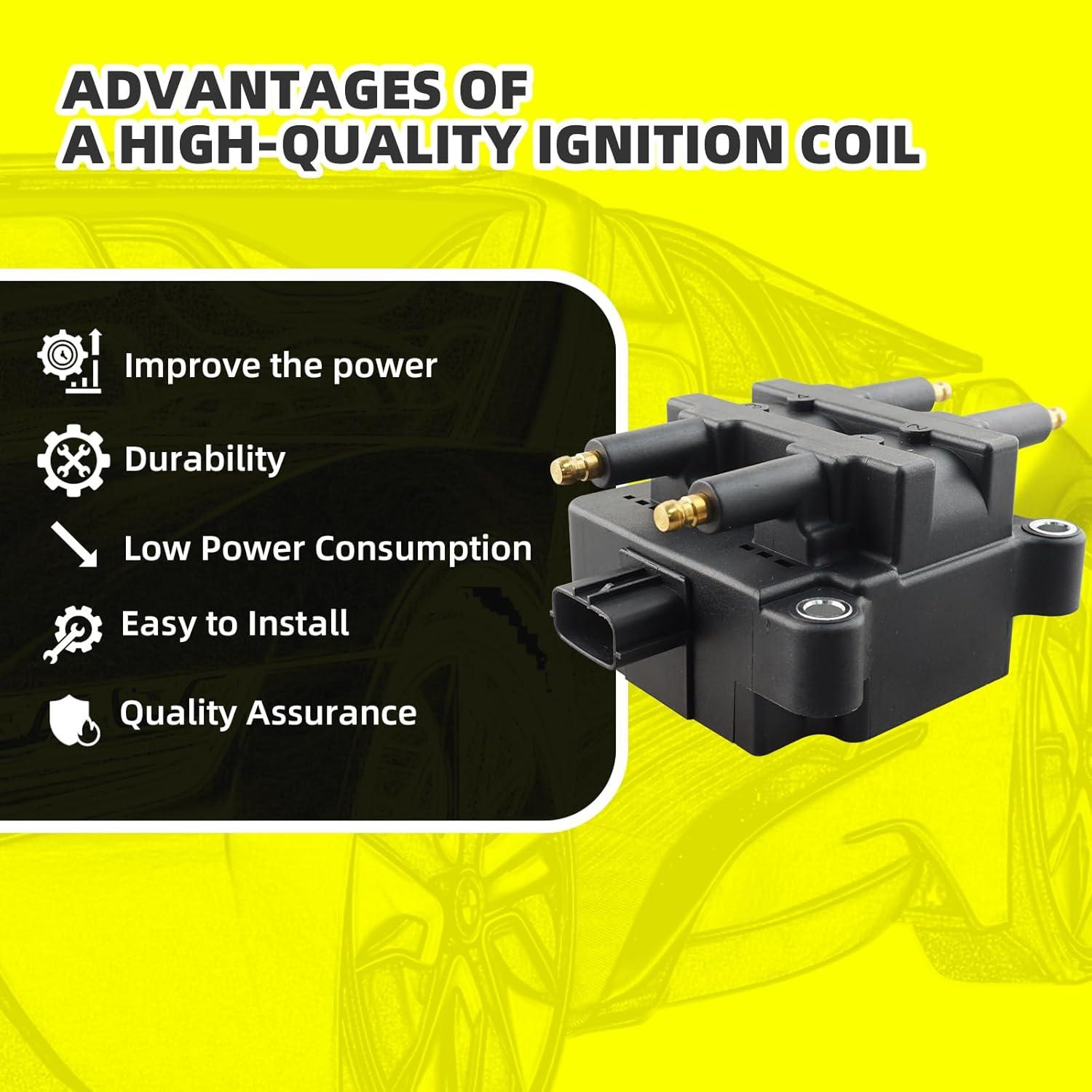 Kit Bobinas de Encendido MOAUTO UF240 + 4 Bujías Iridio Subaru