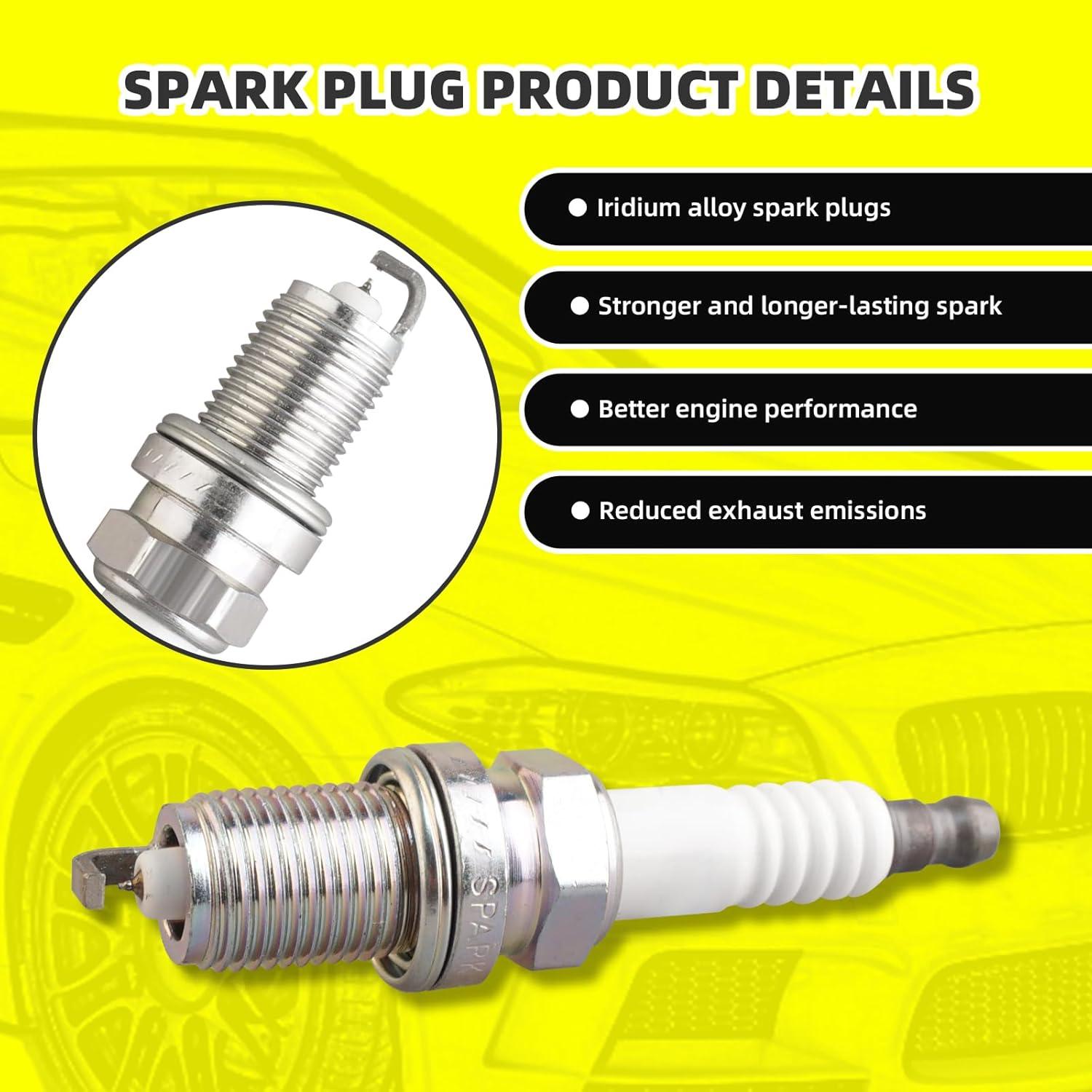 Kit Bobinas de Encendido MOAUTO UF240 + 4 Bujías Iridio Subaru