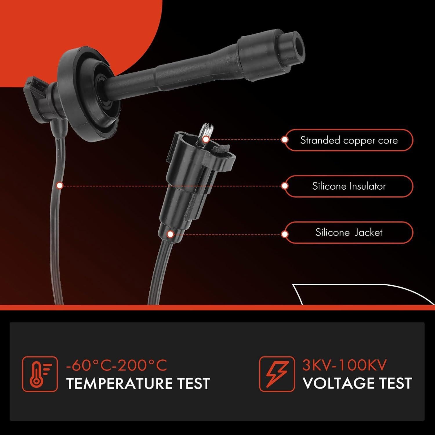 Cables de Bujía A-Premium para Toyota Corolla 1998-2002 L4 1.8L