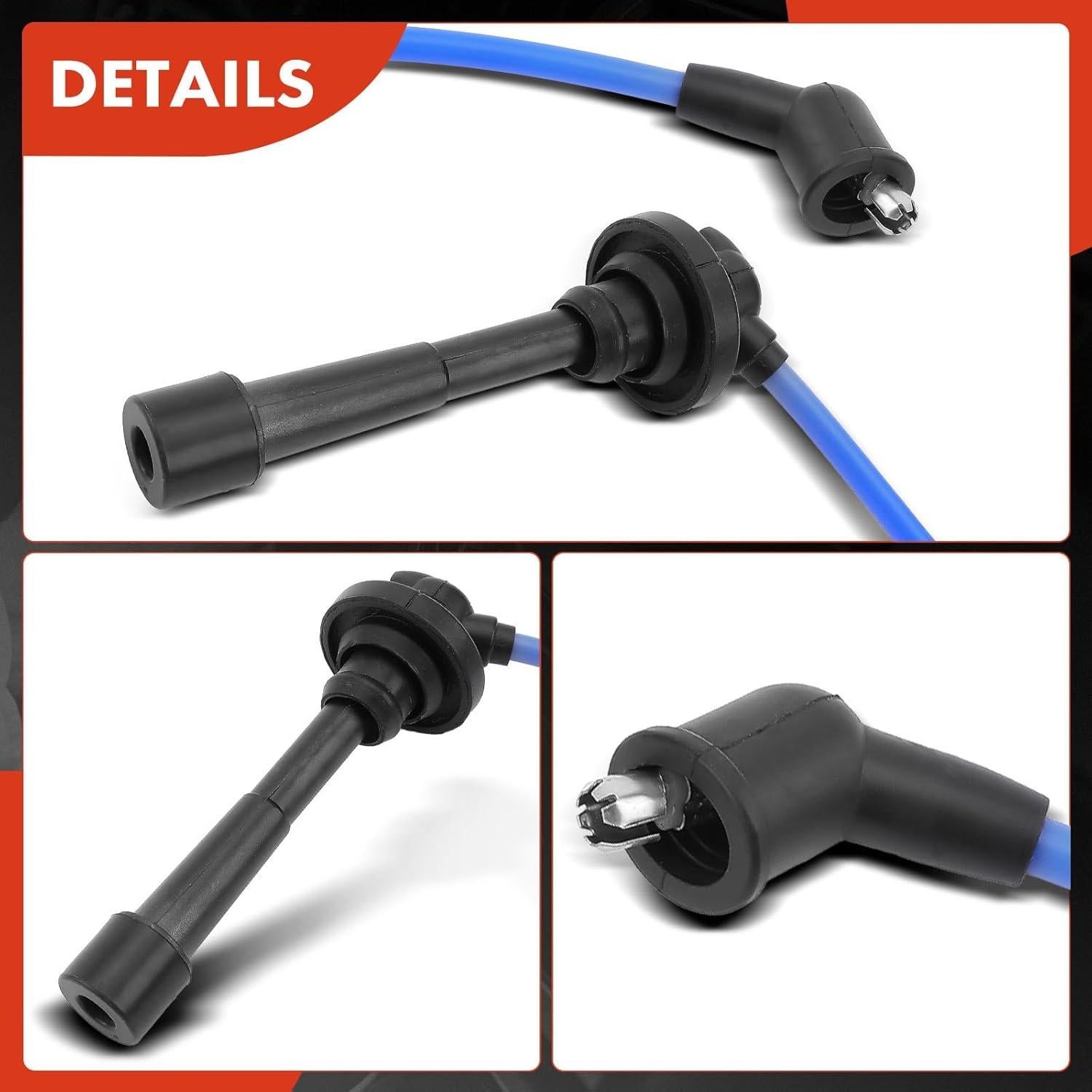 Cables de Bujía A-Premium 5 para Toyota Corolla 1985-1987 1.6L
